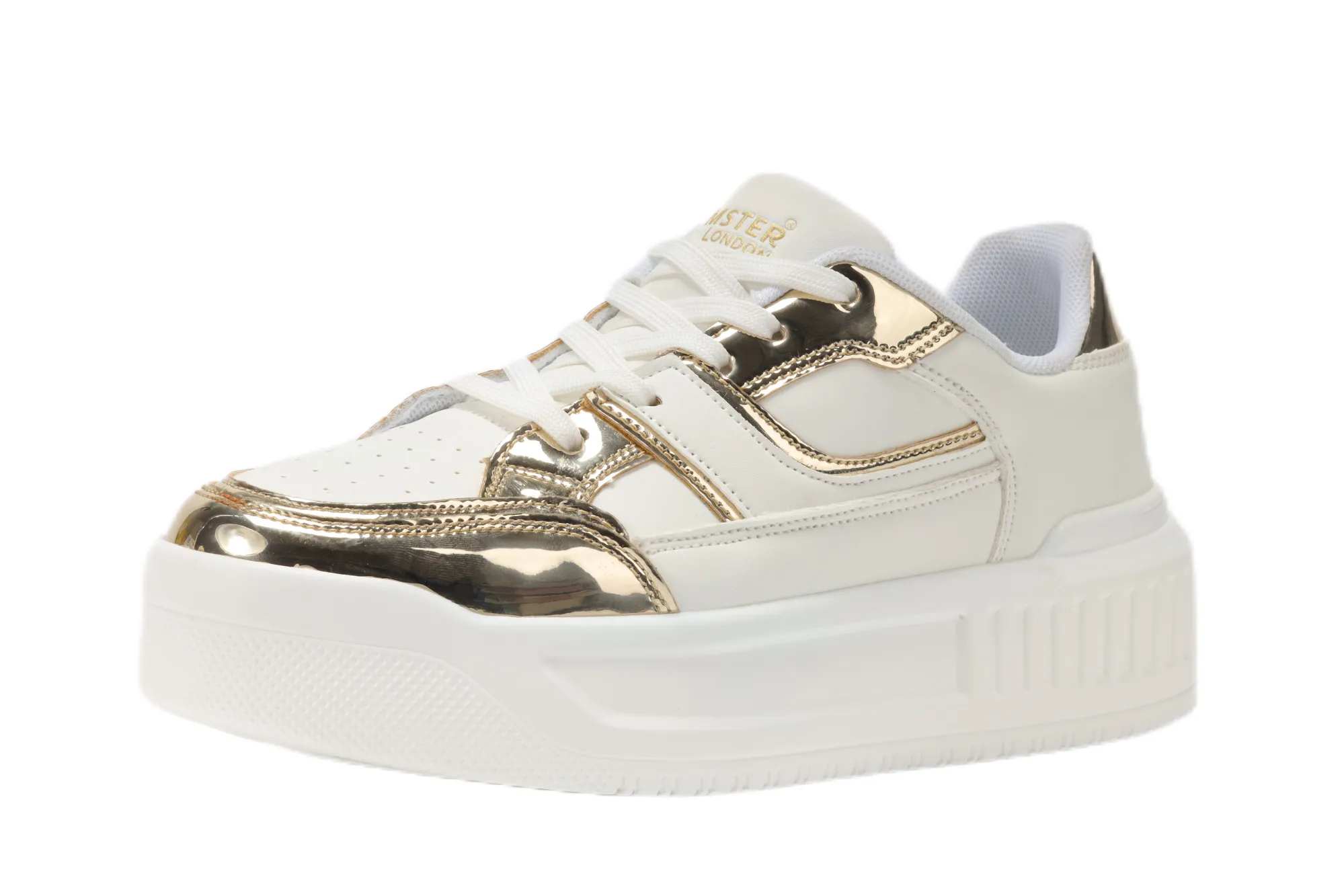 Hamster London Haven Party Gold Sneakers