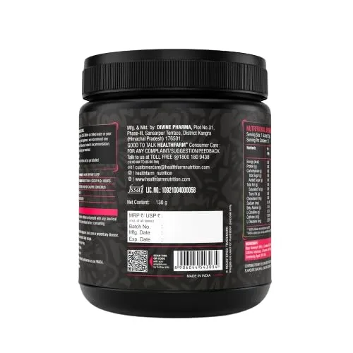 Healthfarm No Mercy Pre Workout for Explosive Energy, Massive Pumps & Laser Focus - Preworkout for Men & Women - Pre Workout Powder with Amino Acids & 200mg Caffeine (Rocket Pop)