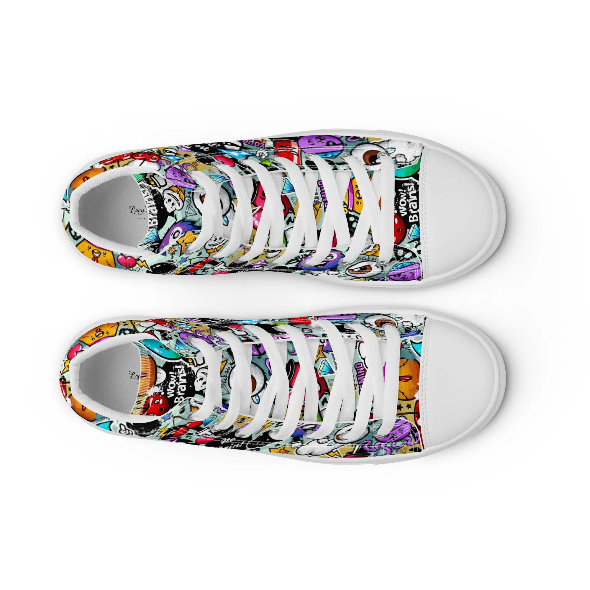 High top canvas shoes - Grafitti