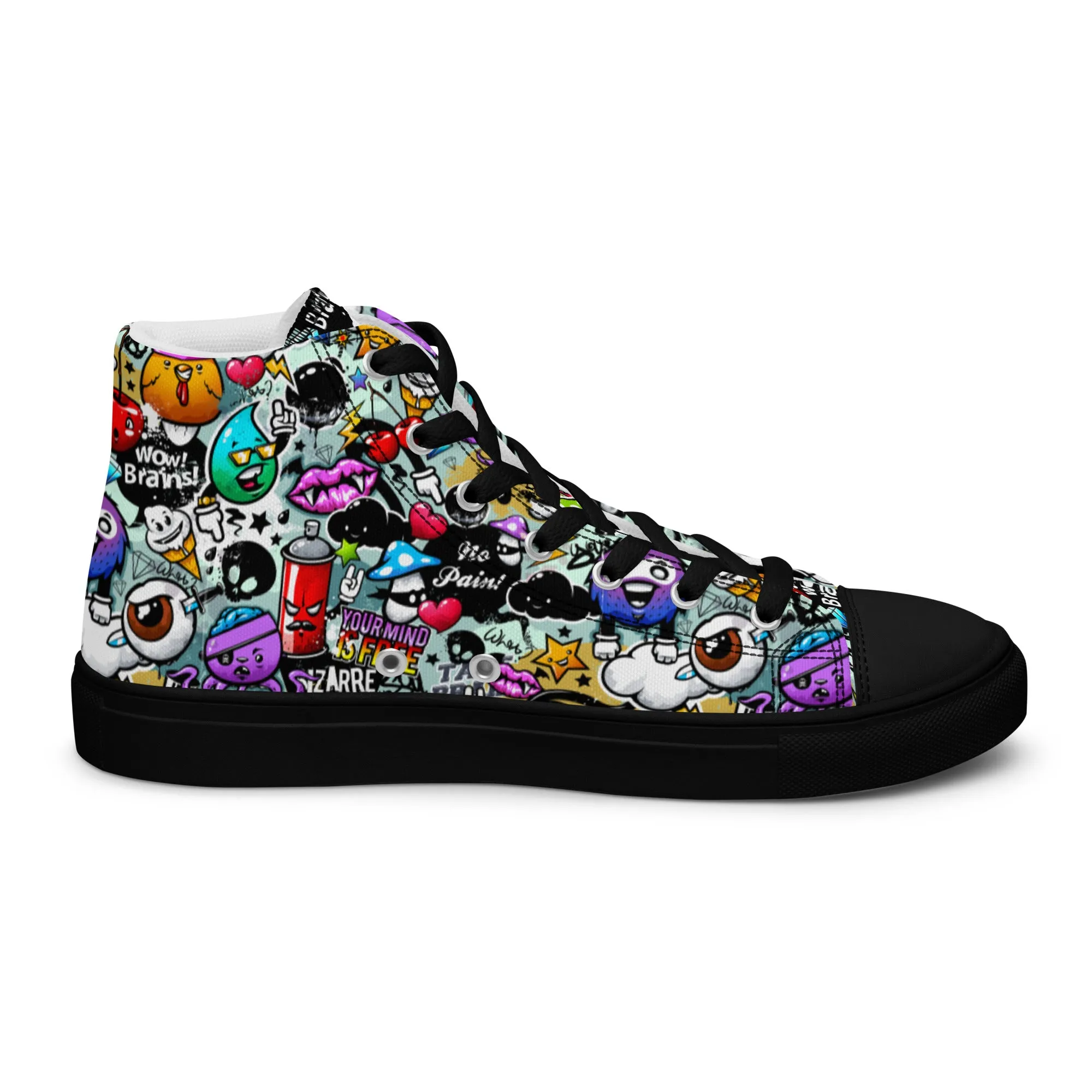 High top canvas shoes - Grafitti