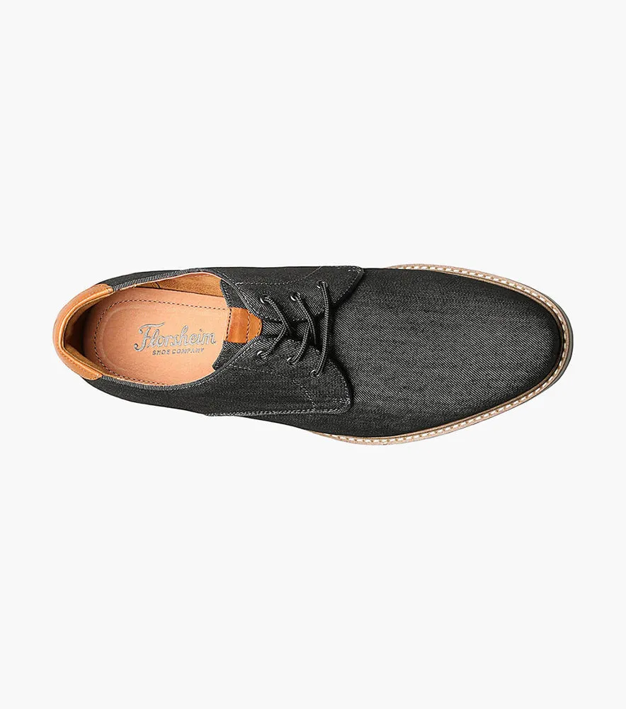 Highland Canvas Plain Toe Oxford in Black by Florsheim