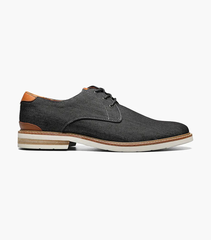 Highland Canvas Plain Toe Oxford in Black by Florsheim