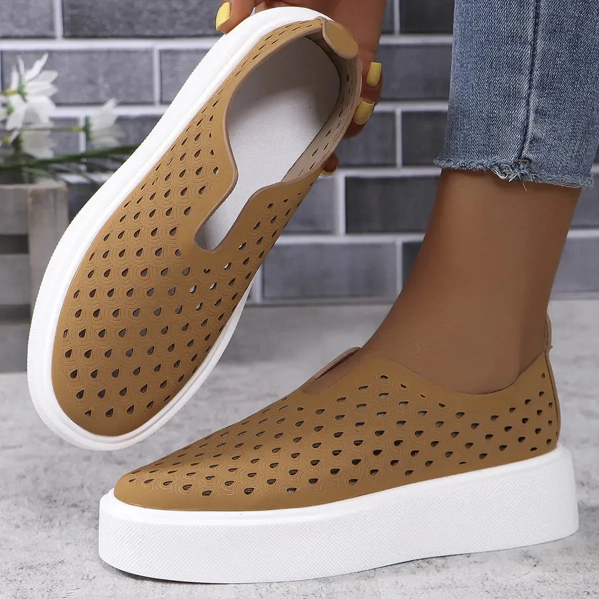 Hollow Slip on Shoes