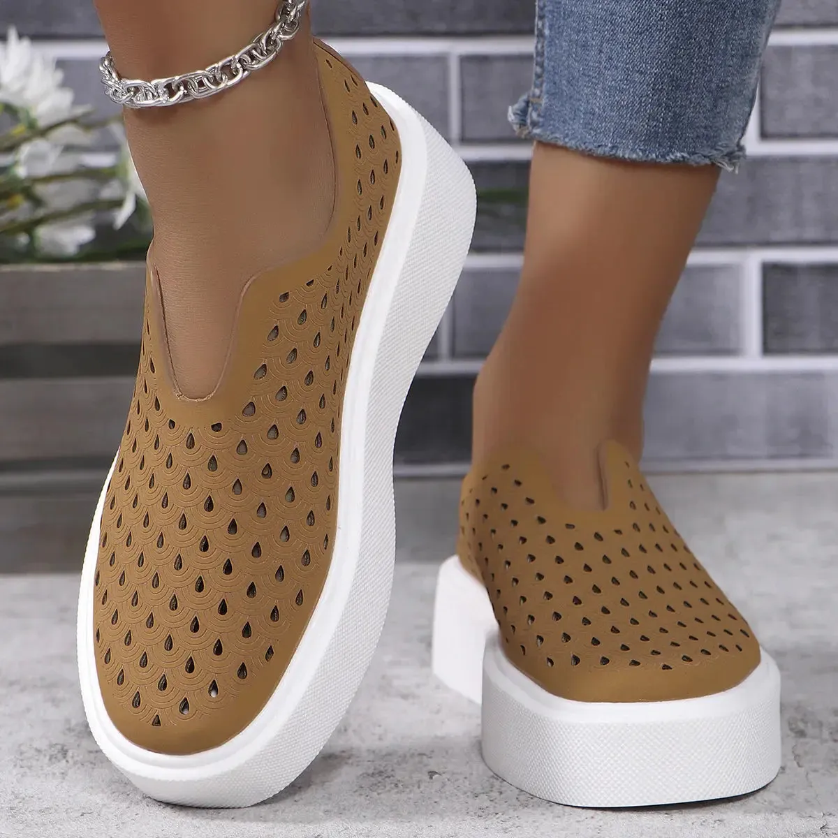 Hollow Slip on Shoes