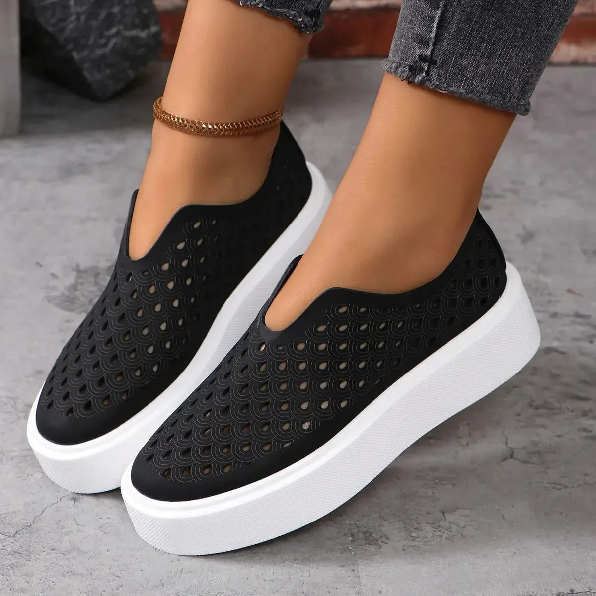 Hollow Slip on Shoes