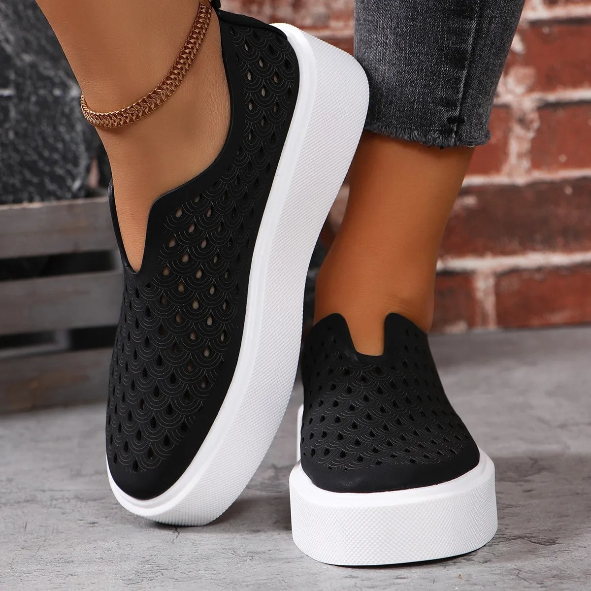 Hollow Slip on Shoes