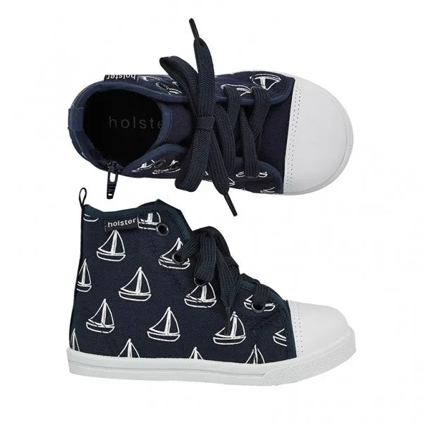 Holster Kids - Ahoy Navy High Top Shoe