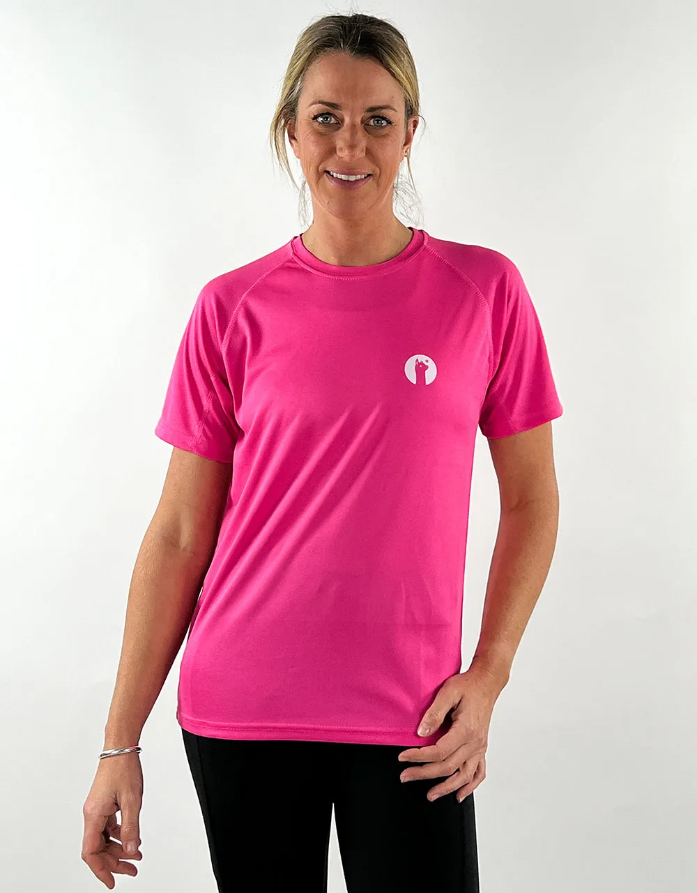 Hot Pink Active Llama T-Shirt