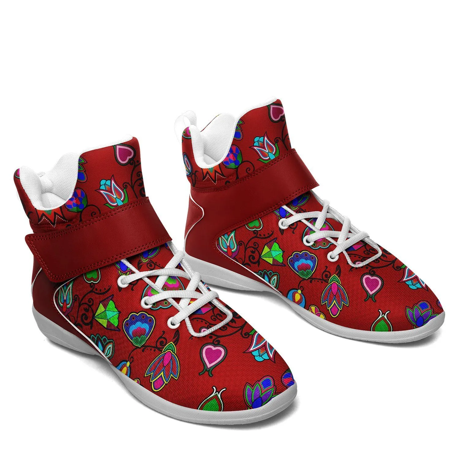 Indigenous Paisley Dahlia Kid's Ipottaa Basketball / Sport High Top Shoes