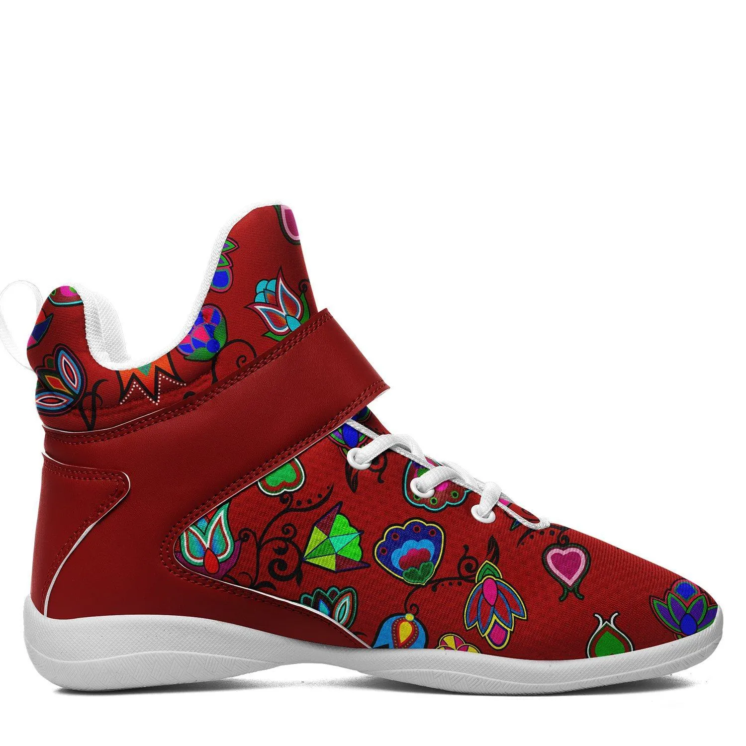 Indigenous Paisley Dahlia Kid's Ipottaa Basketball / Sport High Top Shoes