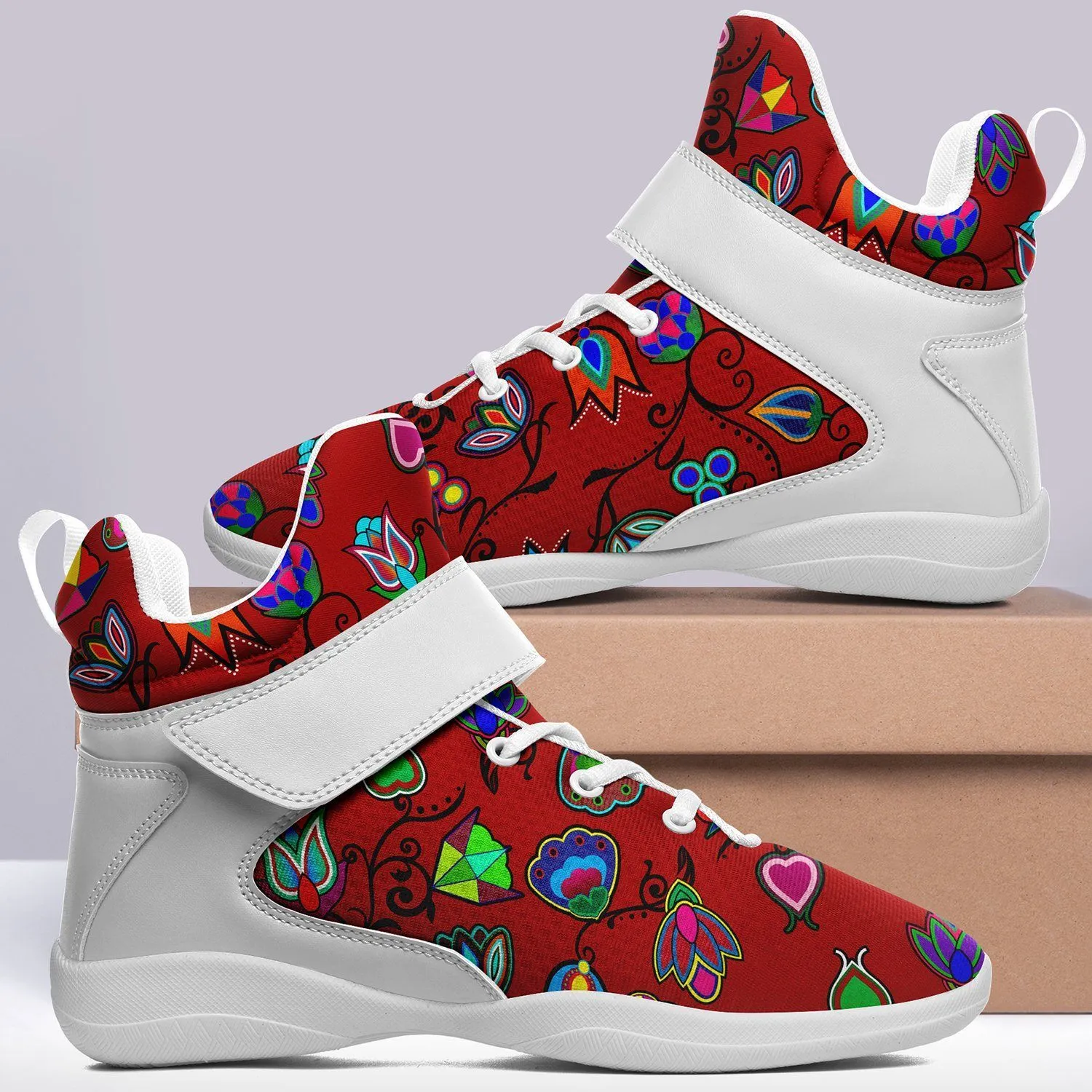 Indigenous Paisley Dahlia Kid's Ipottaa Basketball / Sport High Top Shoes