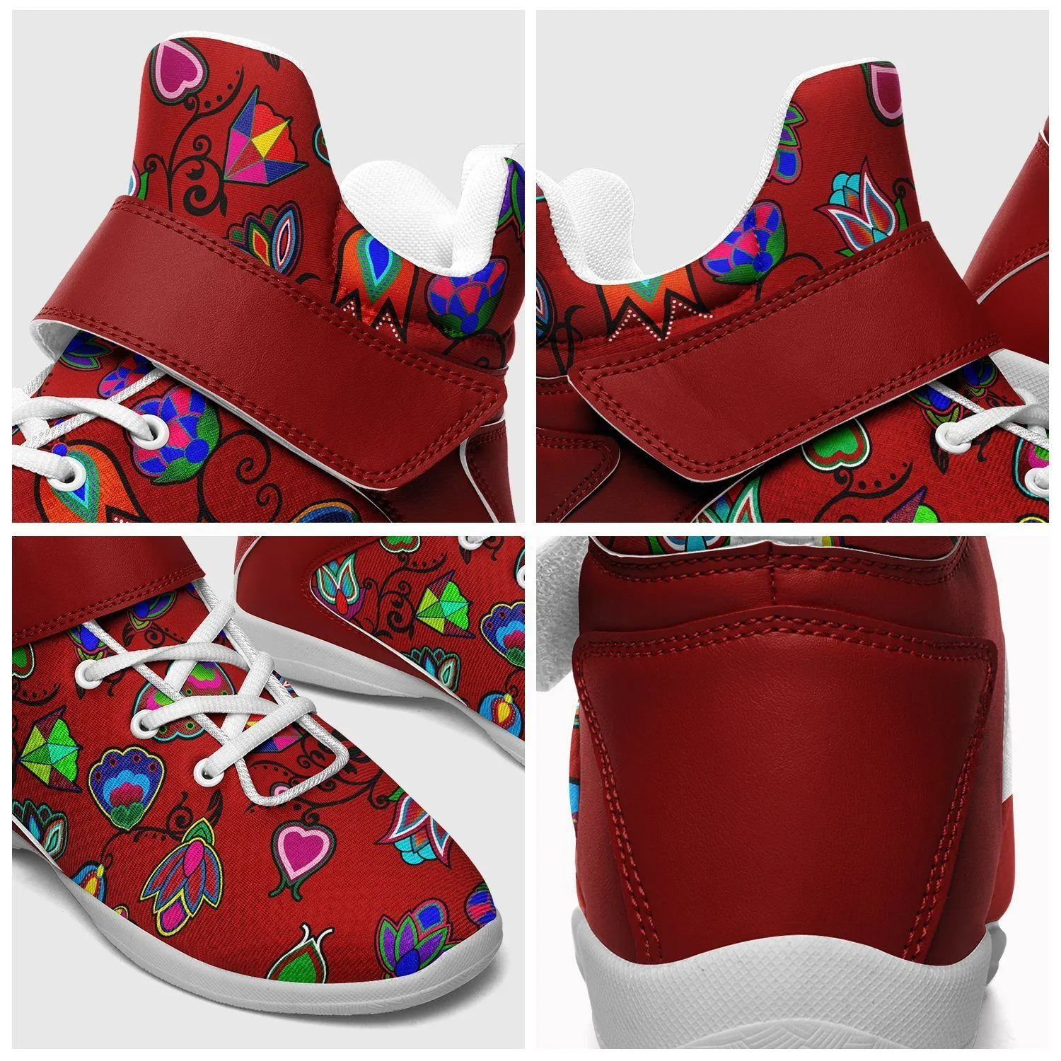 Indigenous Paisley Dahlia Kid's Ipottaa Basketball / Sport High Top Shoes