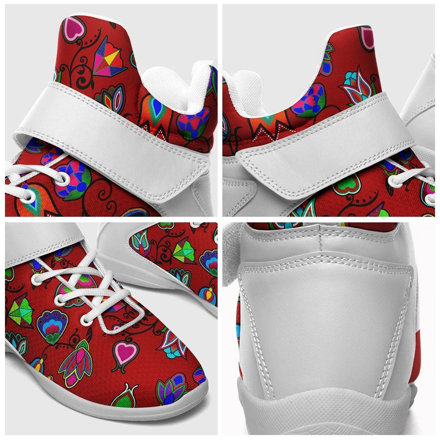 Indigenous Paisley Dahlia Kid's Ipottaa Basketball / Sport High Top Shoes