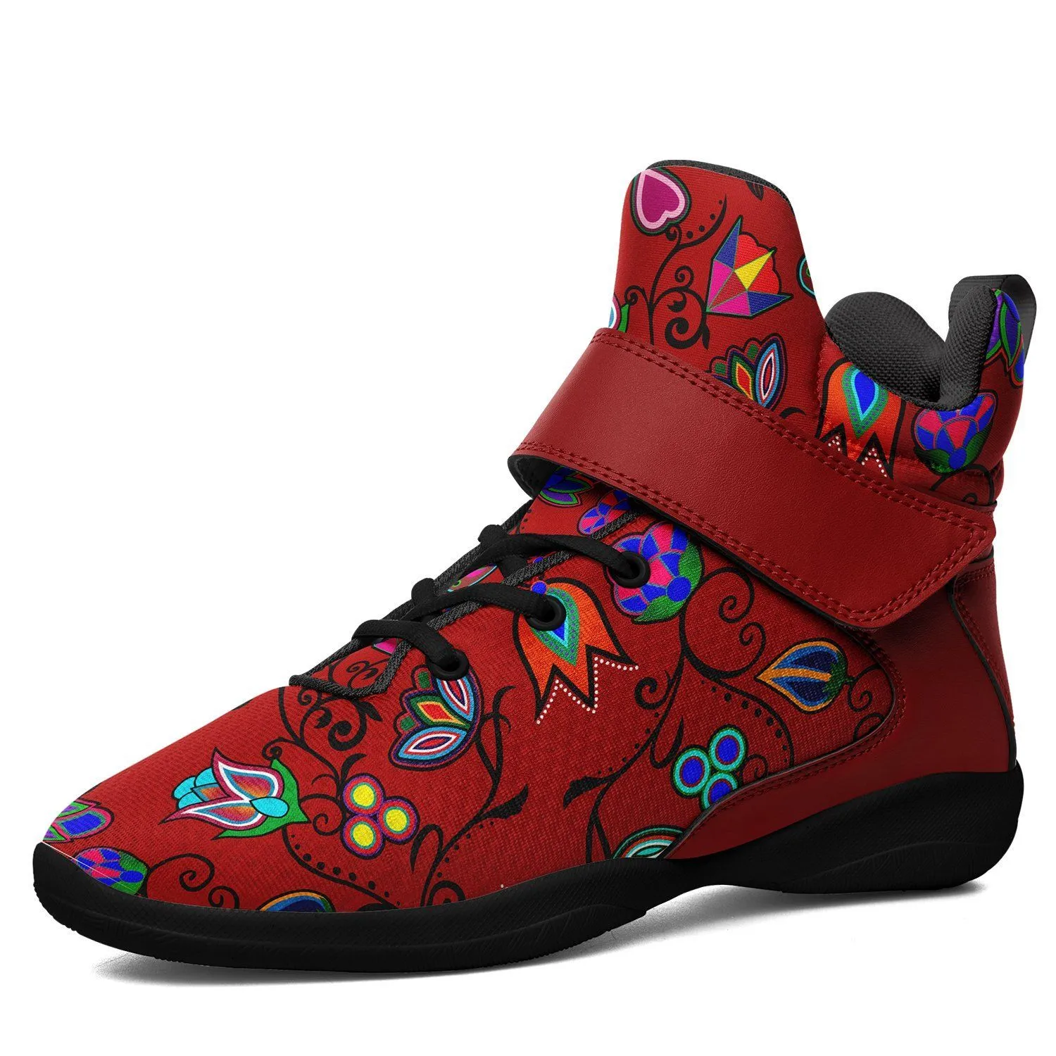 Indigenous Paisley Dahlia Kid's Ipottaa Basketball / Sport High Top Shoes