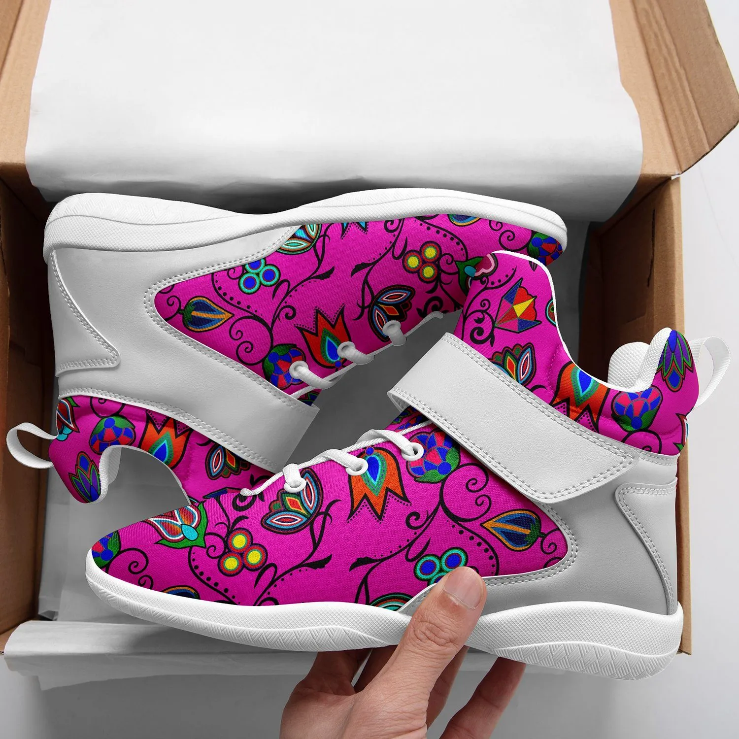 Indigenous Paisley Ipottaa Basketball / Sport High Top Shoes