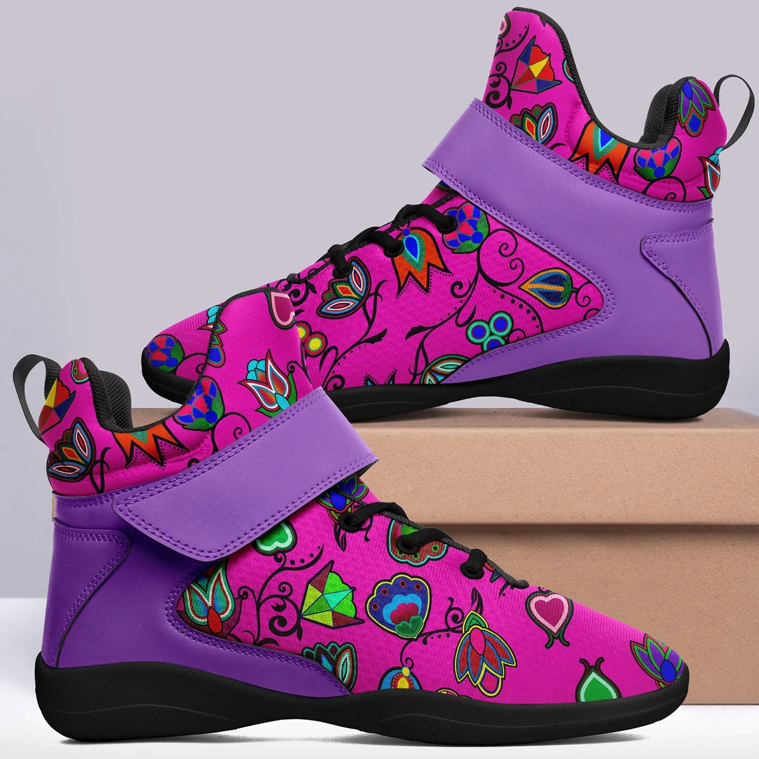 Indigenous Paisley Ipottaa Basketball / Sport High Top Shoes