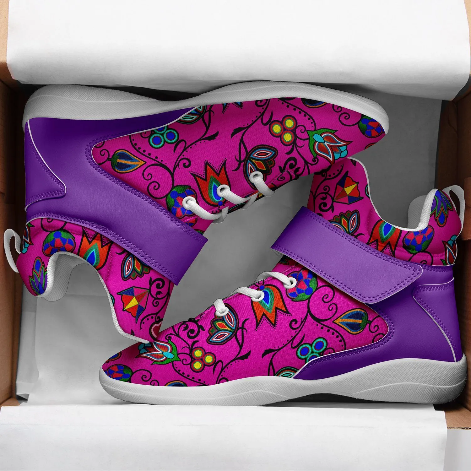 Indigenous Paisley Ipottaa Basketball / Sport High Top Shoes