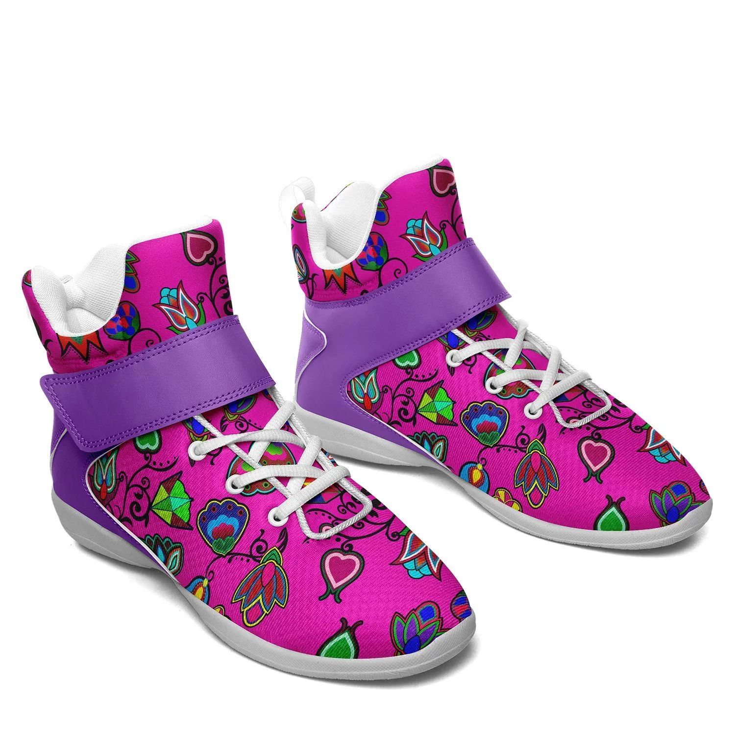 Indigenous Paisley Ipottaa Basketball / Sport High Top Shoes