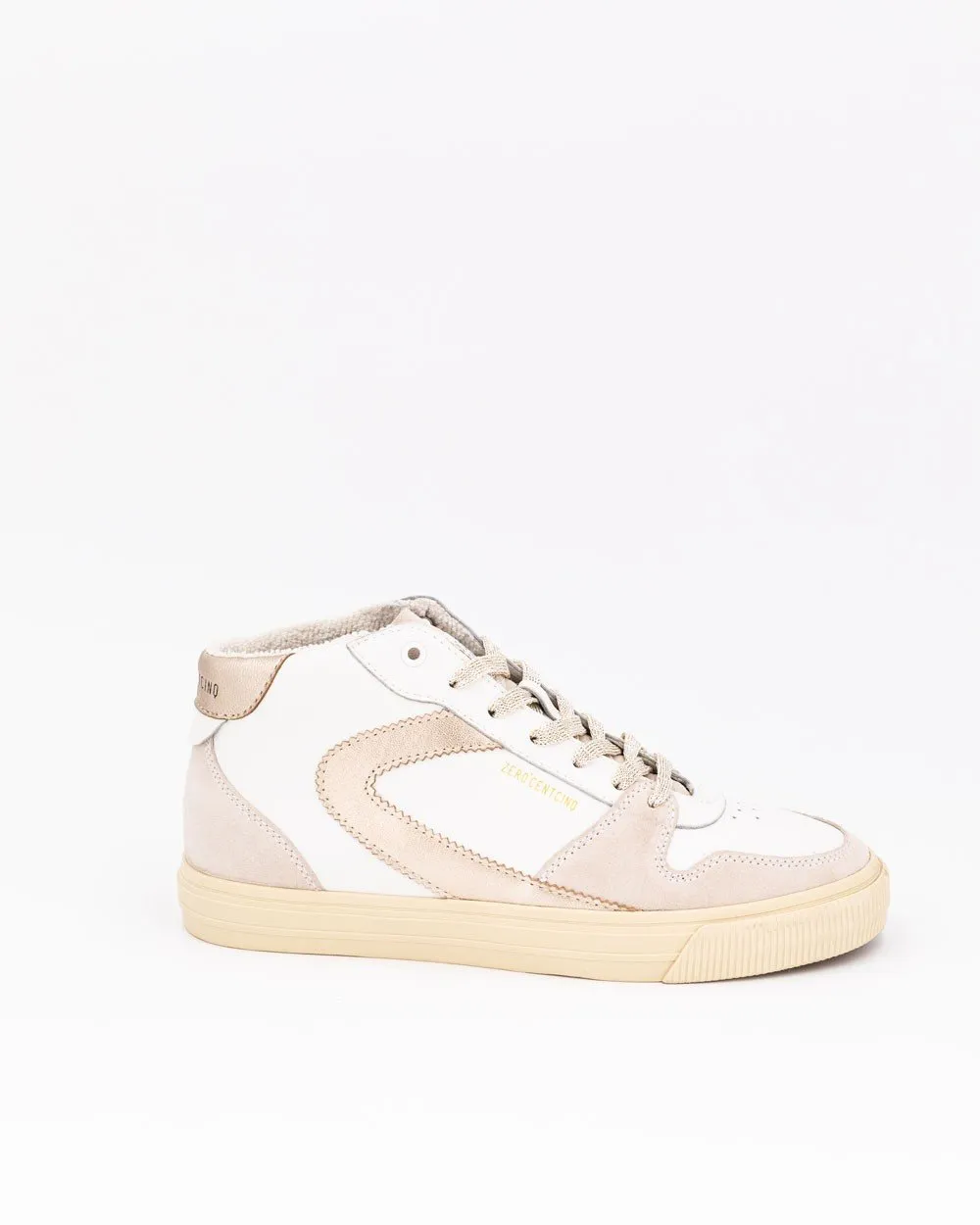 Jade White Gold Hi Sneakers