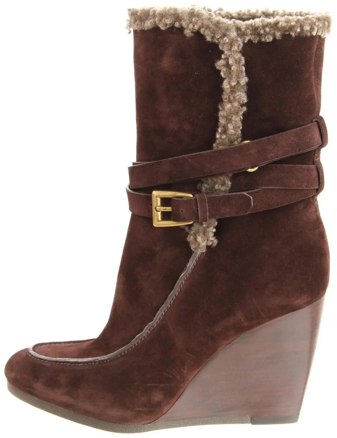 Joan & David Collection Florita Wedge Boot, Brown (Women)