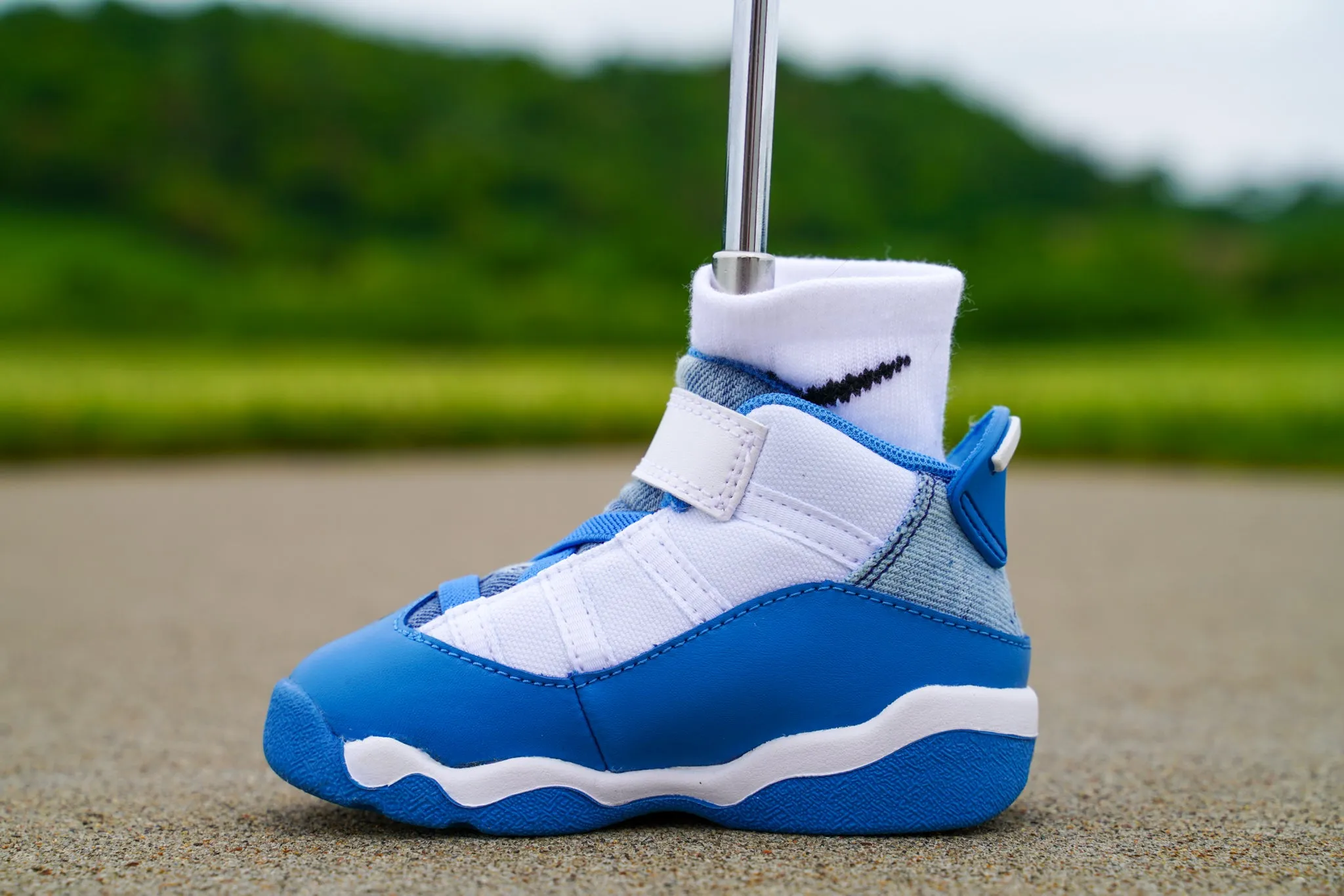 Jordan 6 Rings [DUTCH BLUE] Standing Sneaker Putter Cover