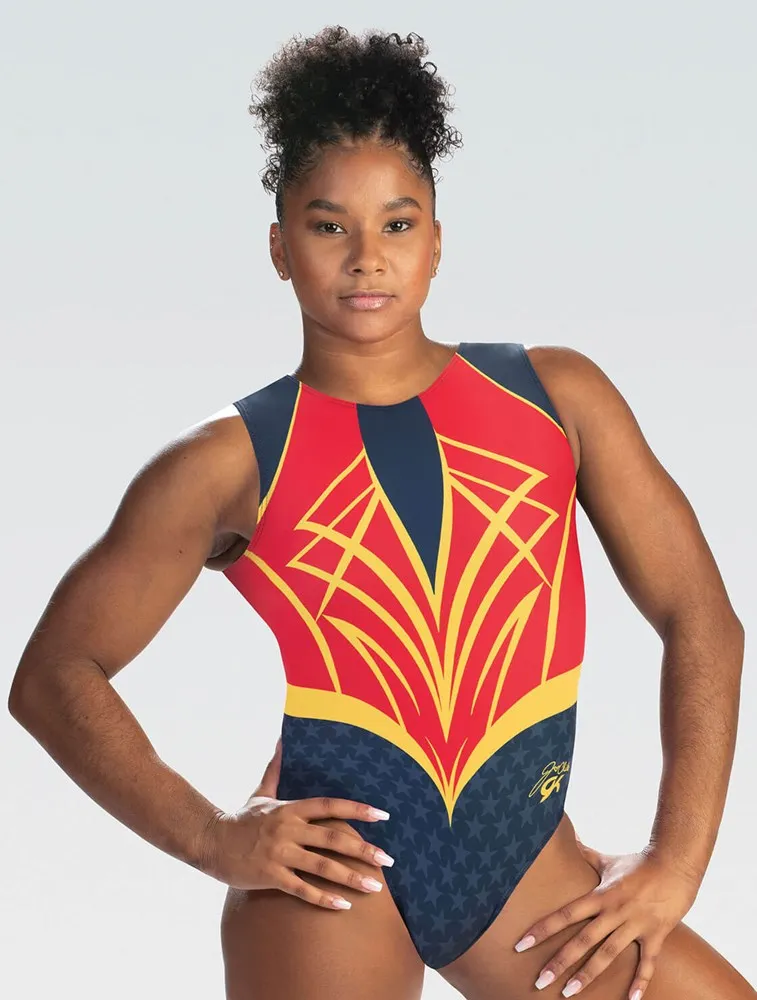 Jordan Chiles Superhero Workout Leotard