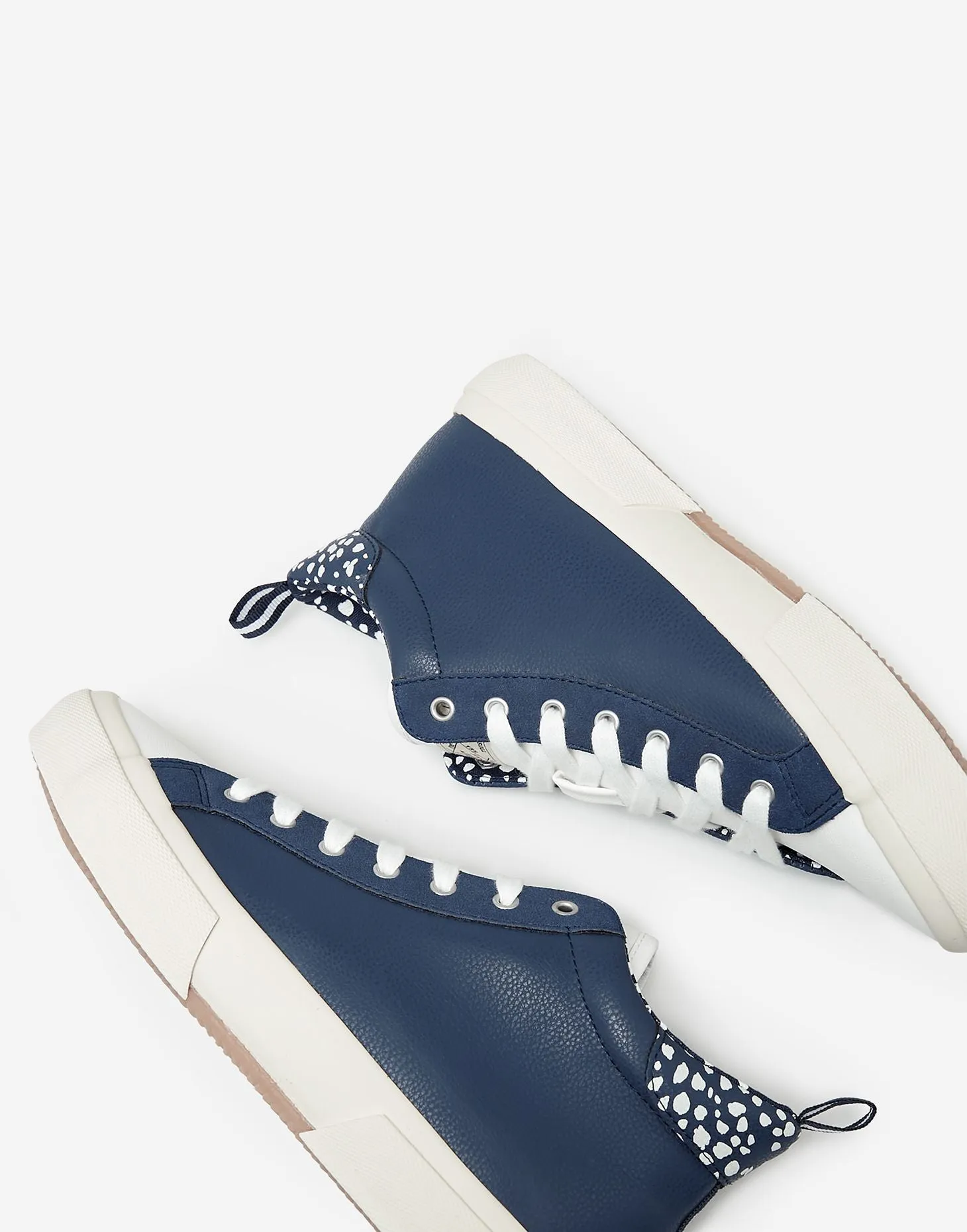 Joules Coast Pump Mid Hi-Top Trainers