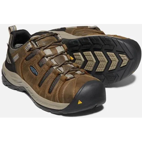 Keen Utility Men's Flint II Steel Toe WP Work Shoe - Brown - 1023236