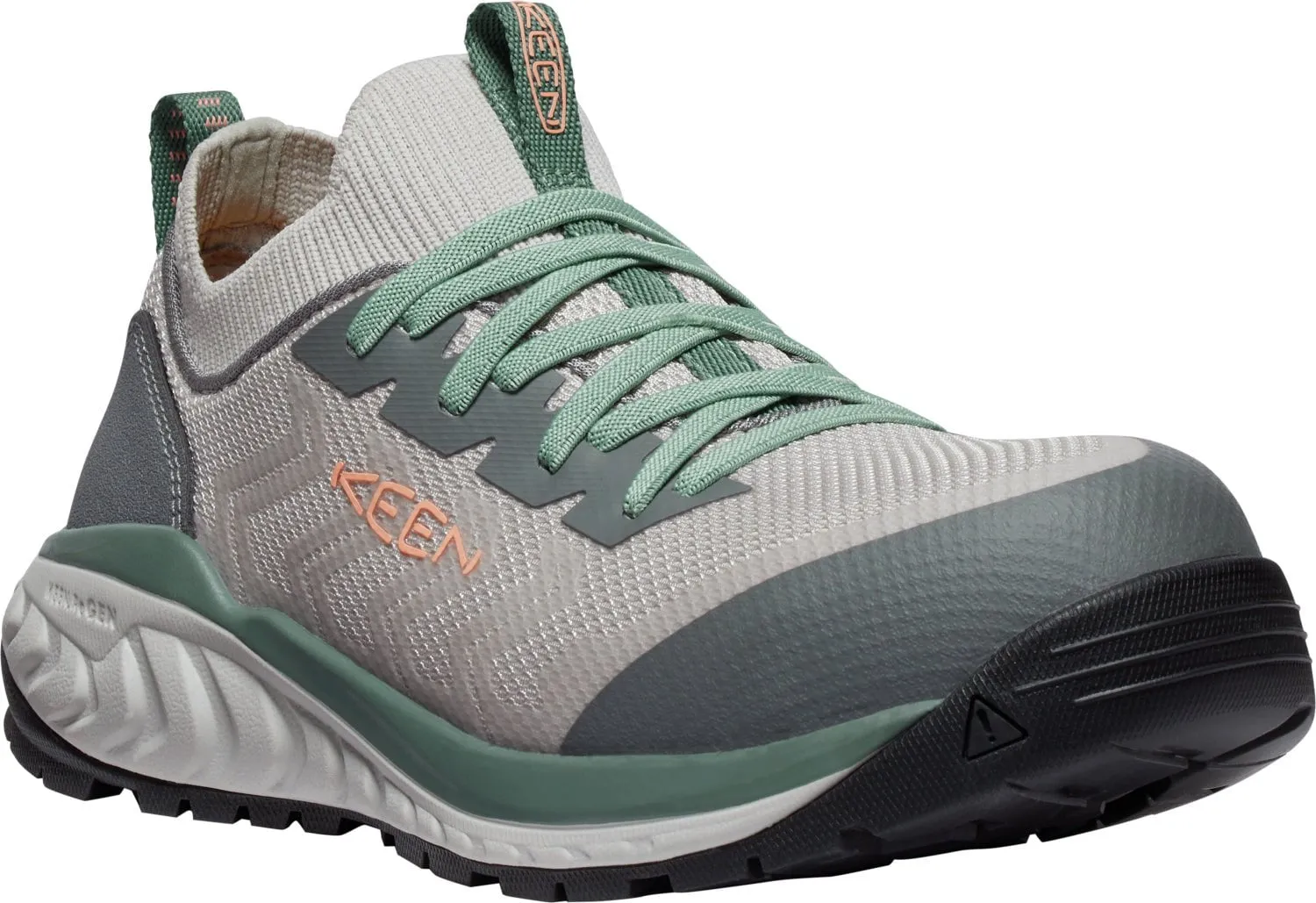 Keen Utility Womens Arvada Shift CT Steel Grey/Green Synthetic Work Shoes