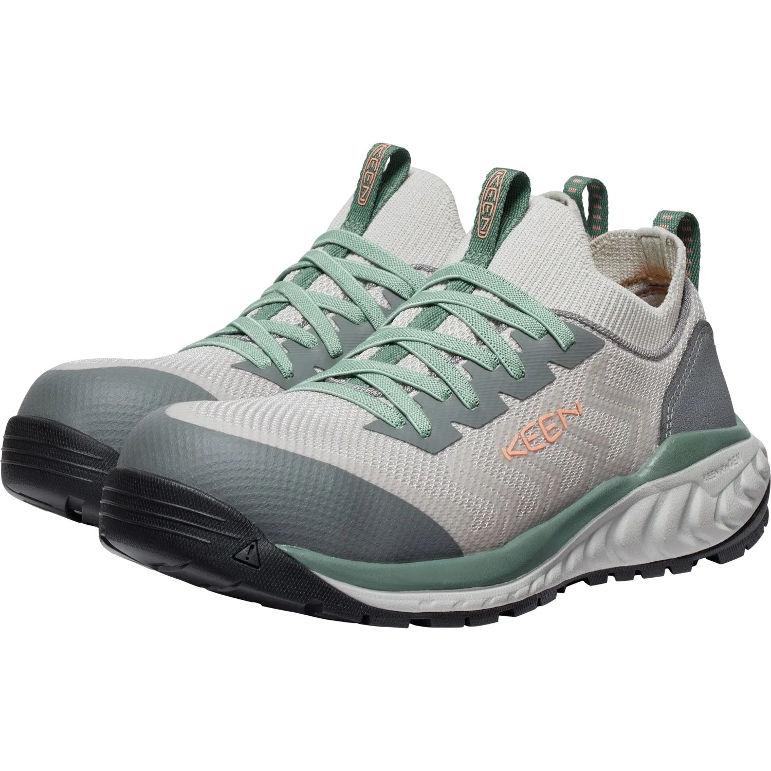 Keen Utility Womens Arvada Shift CT Steel Grey/Green Synthetic Work Shoes