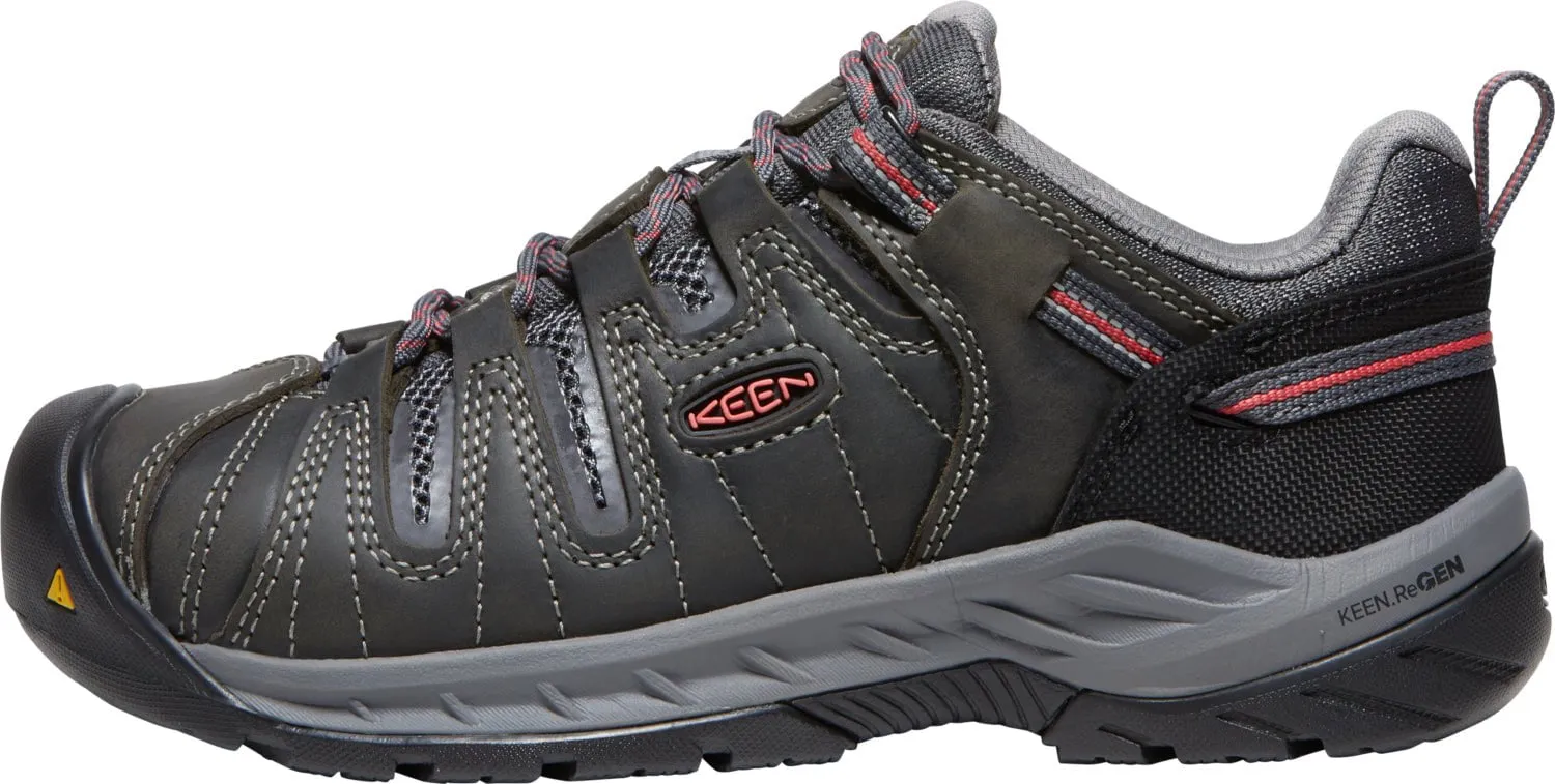 Keen Utility Womens Flint II Magnet/Rose Leather Work Shoes