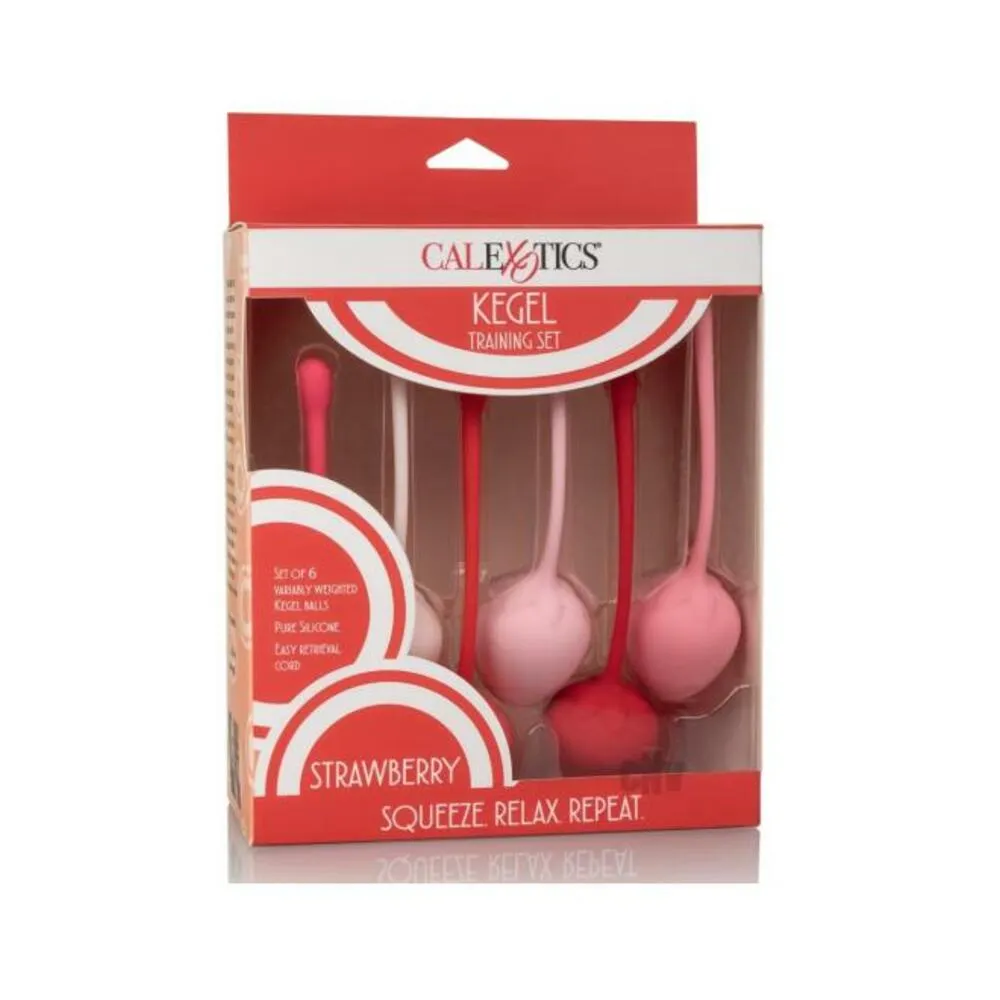 Kegel Training Set Strawberry 6 Piece