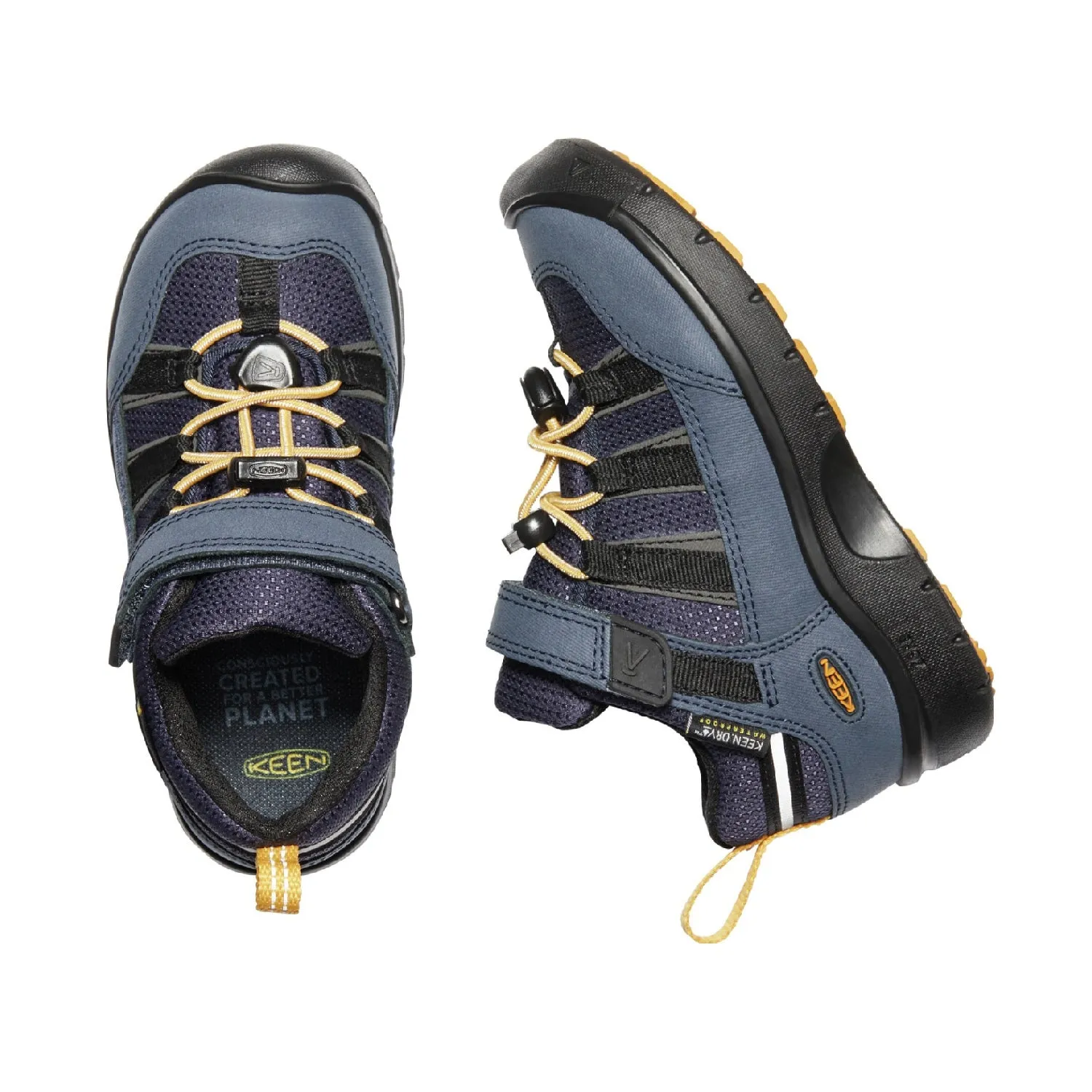 Kid's Hikeport II Low Waterproof Shoe - Blue Nights/Sunflower