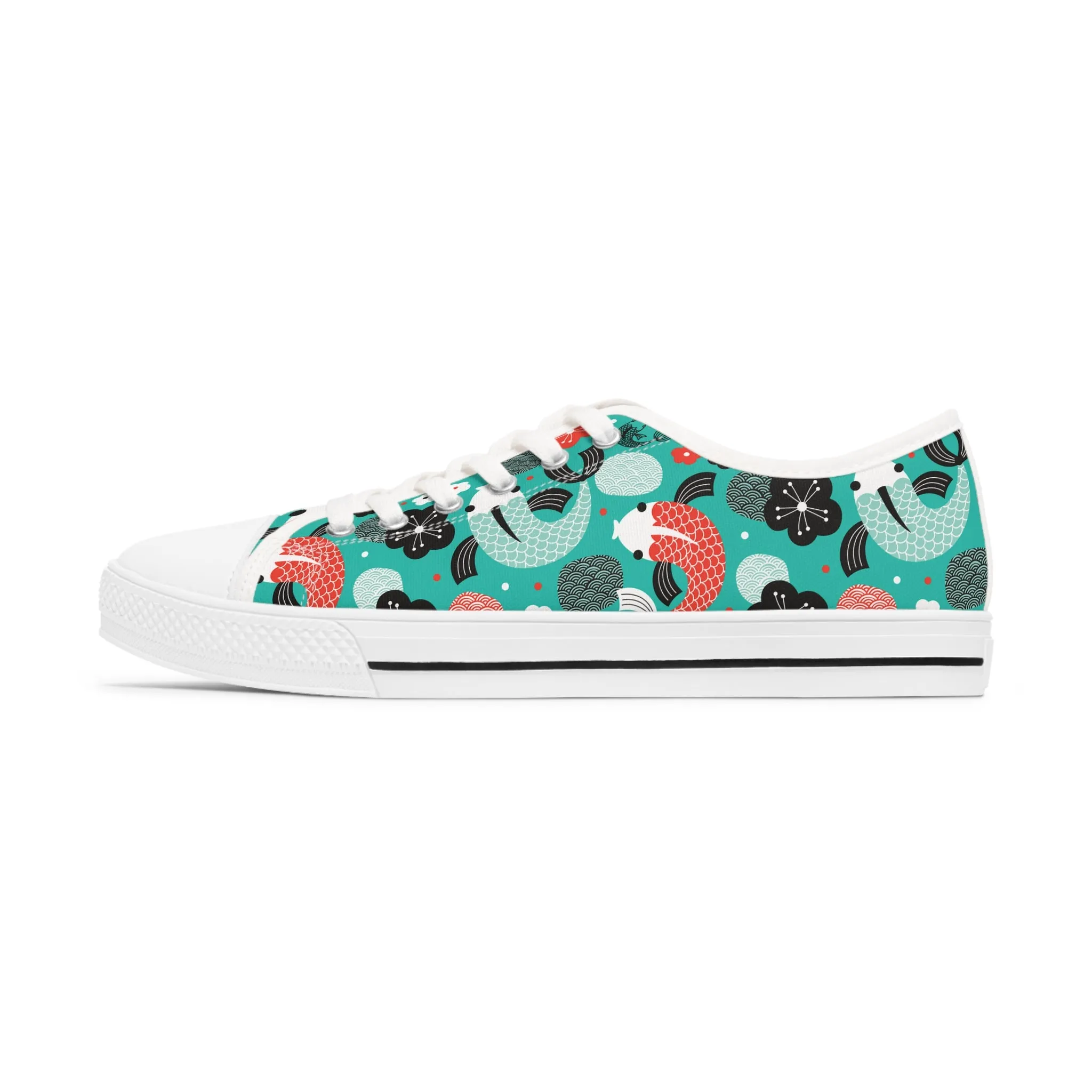 Koi Fish Women's Low Top Sneakers