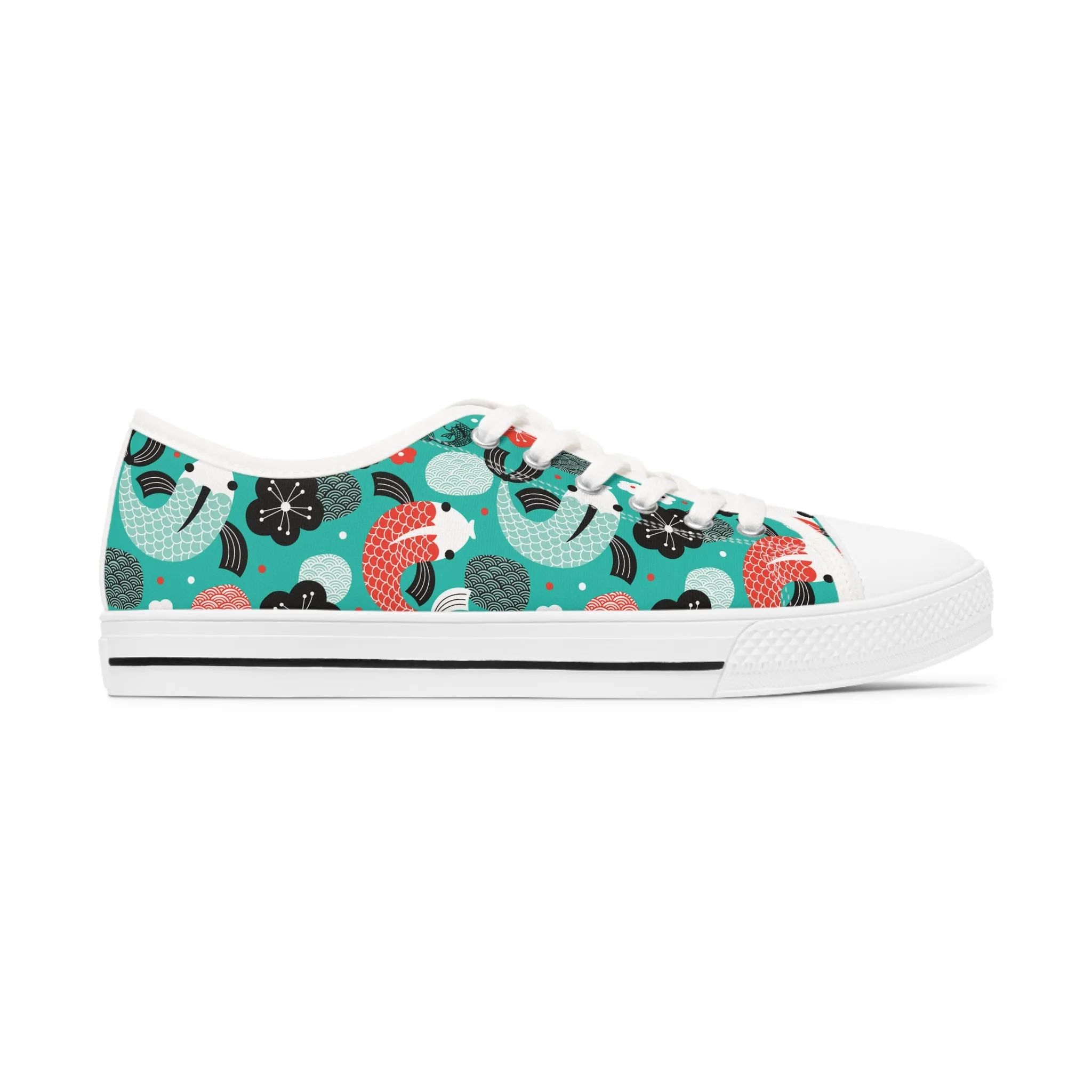 Koi Fish Women's Low Top Sneakers