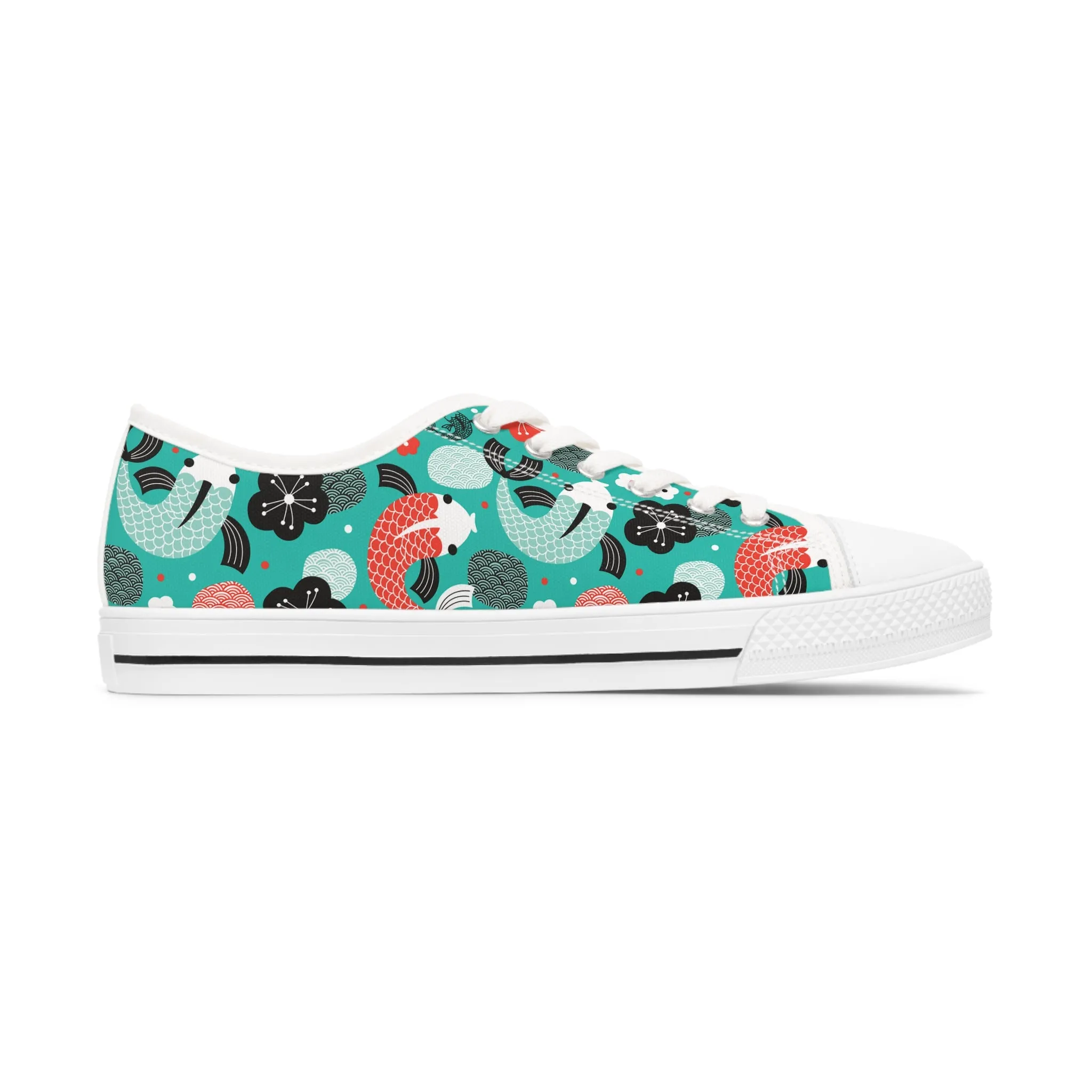 Koi Fish Women's Low Top Sneakers