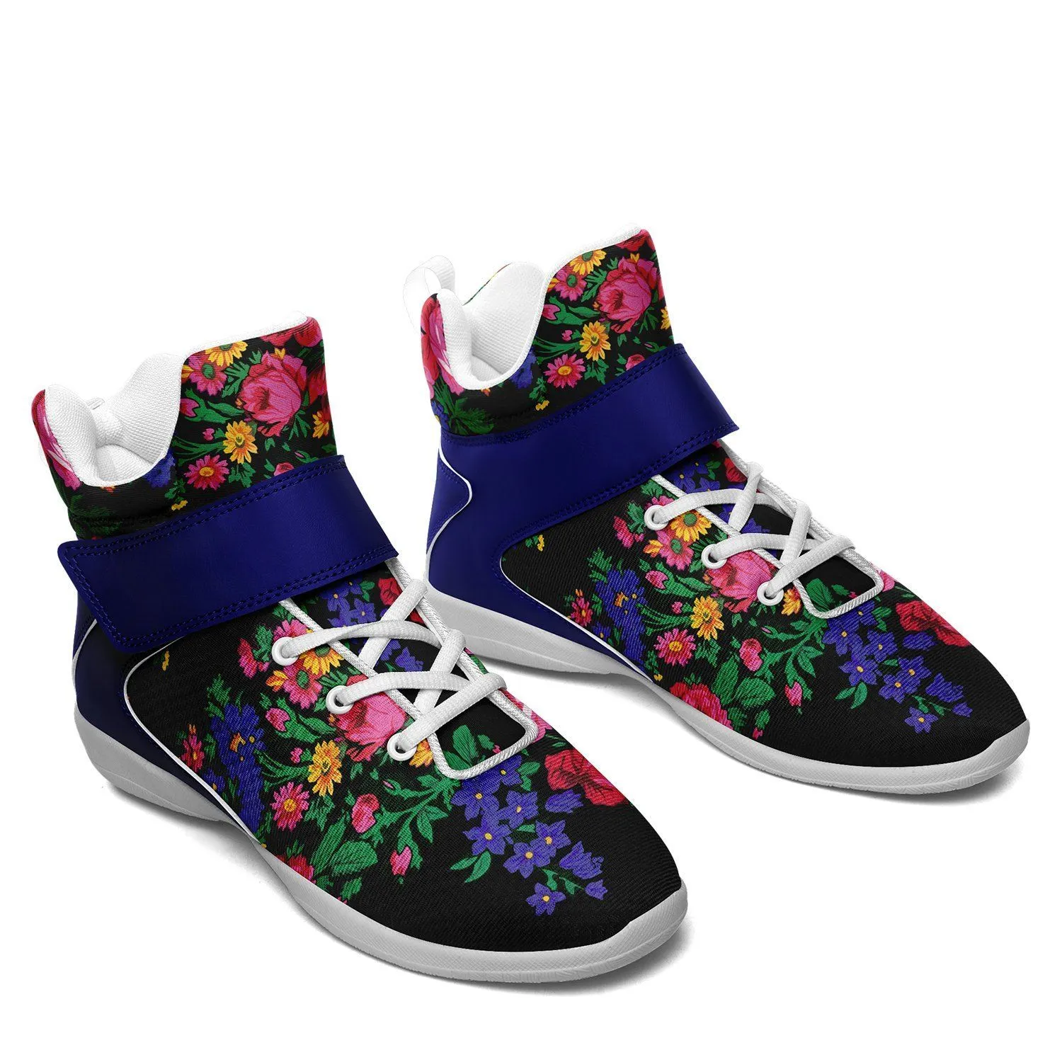 Kokum's Revenge Black Ipottaa Basketball / Sport High Top Shoes - White Sole