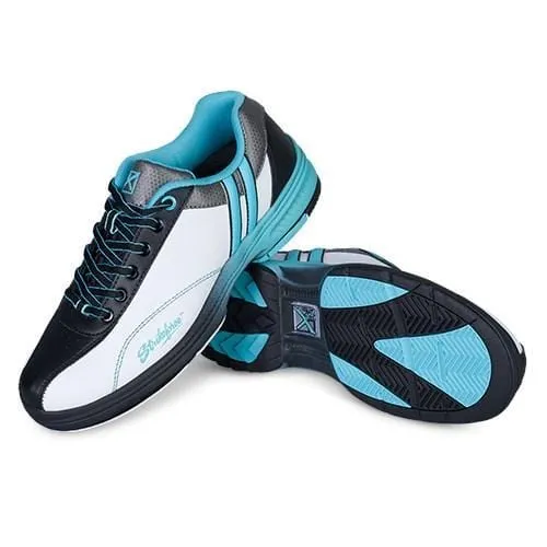 KR Strikeforce Womens Starr White/Black/Teal Right Hand Bowling Shoes