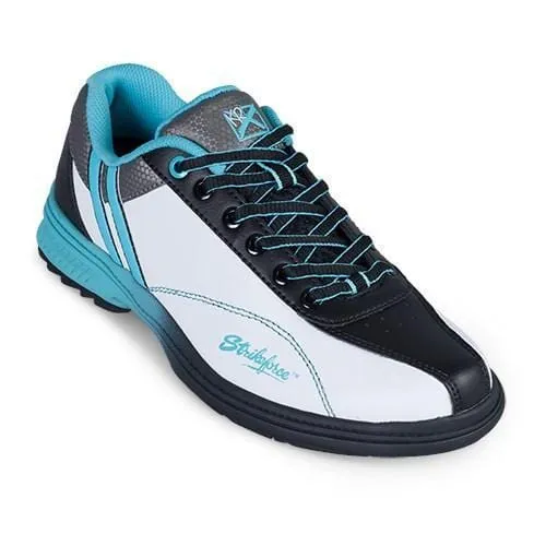 KR Strikeforce Womens Starr White/Black/Teal Right Hand Bowling Shoes