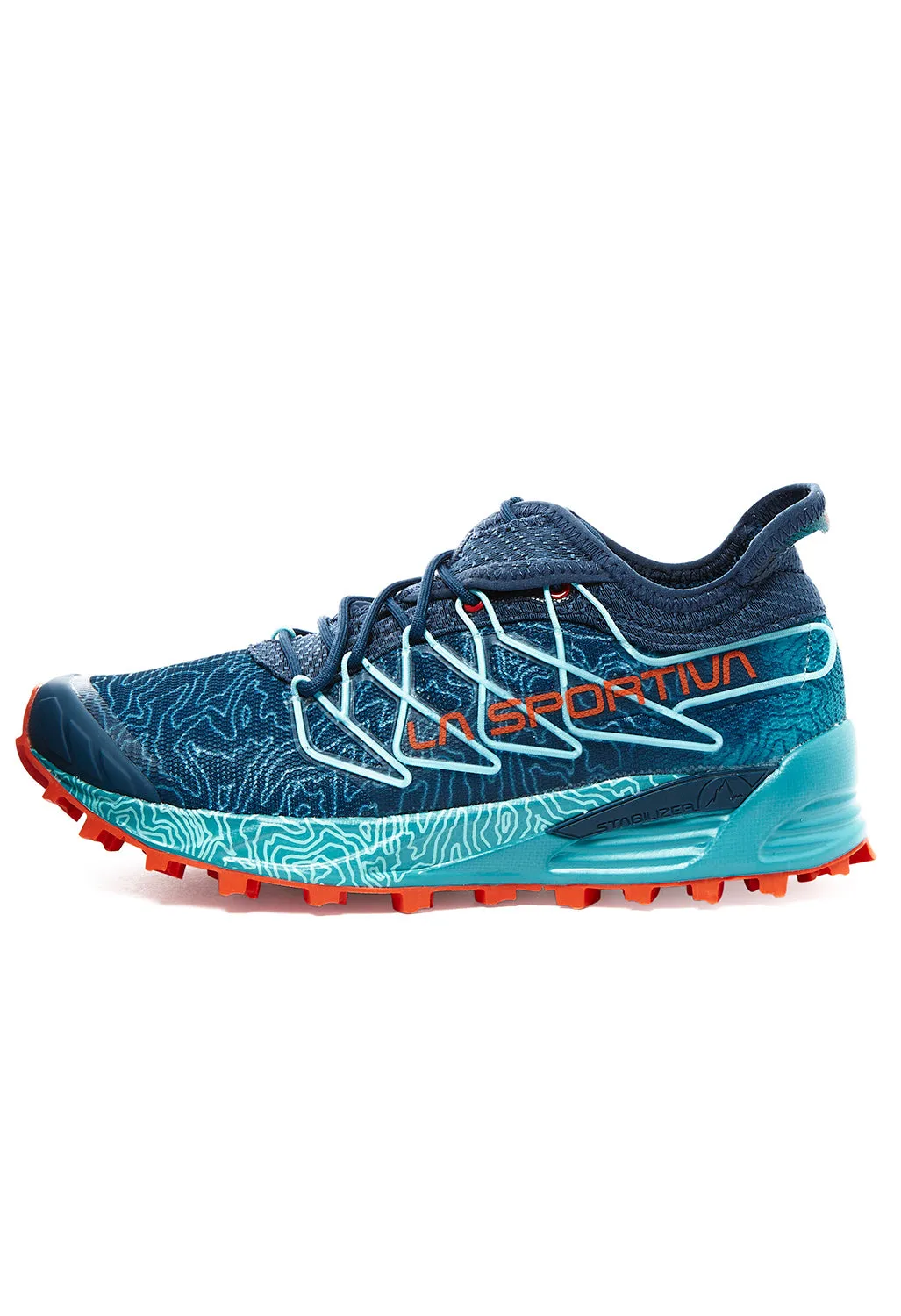 La Sportiva Mutant Women's Trail Shoes - Storm Blue / Cherry Tomato