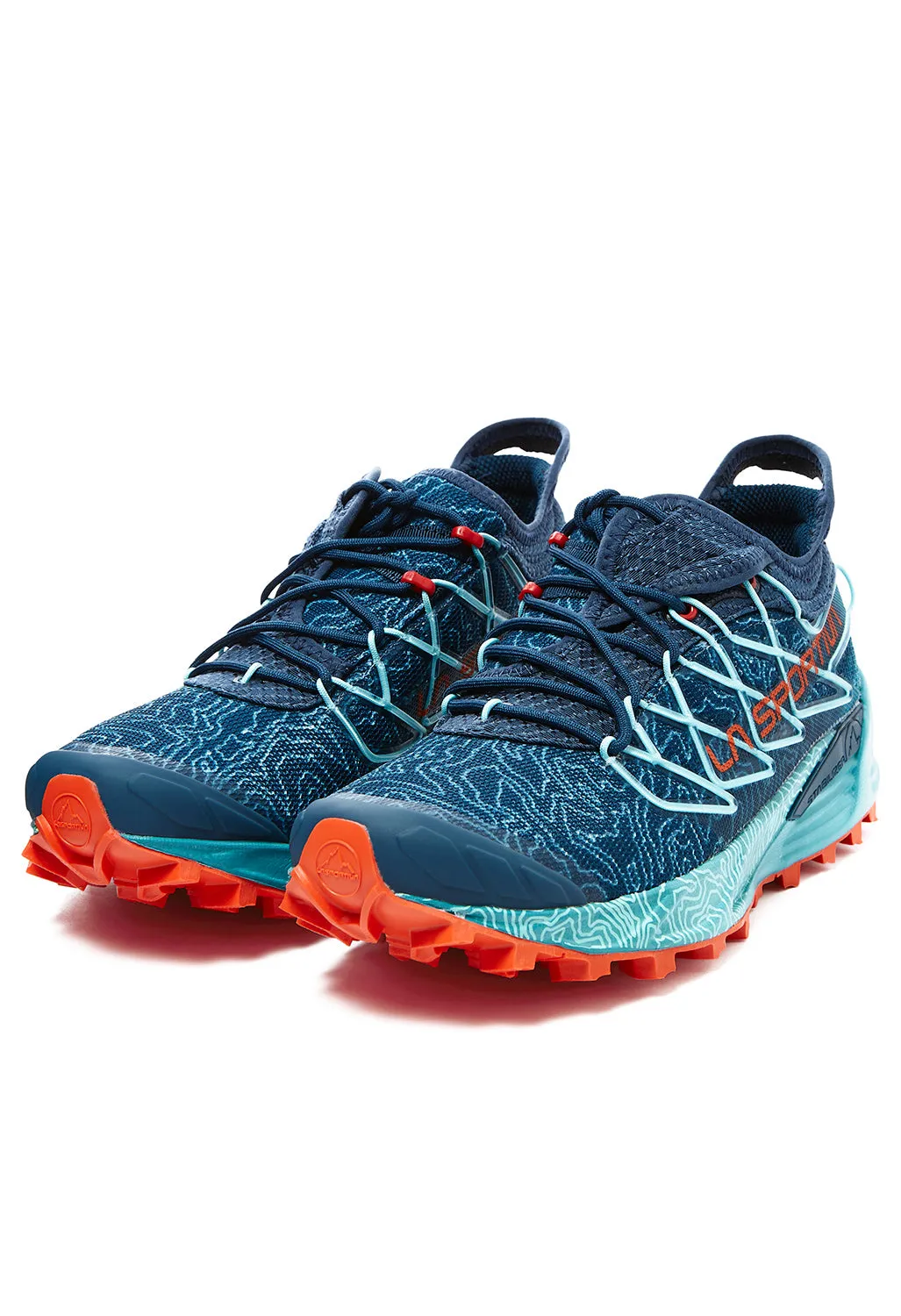 La Sportiva Mutant Women's Trail Shoes - Storm Blue / Cherry Tomato