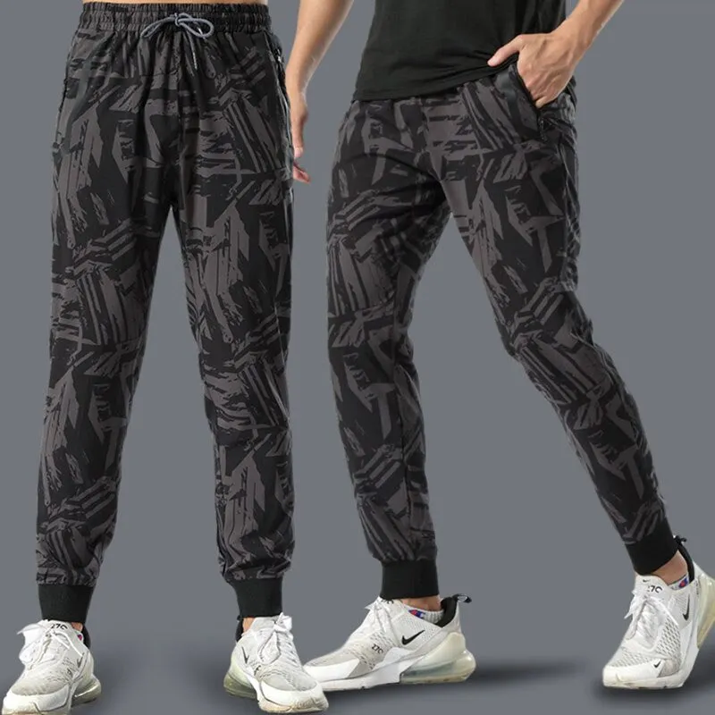 Loose Sports Casual Pants Men's Beam Foot Harem Pants Comics Printed Joggers Pants Mens Hip Hop Casual Trousers