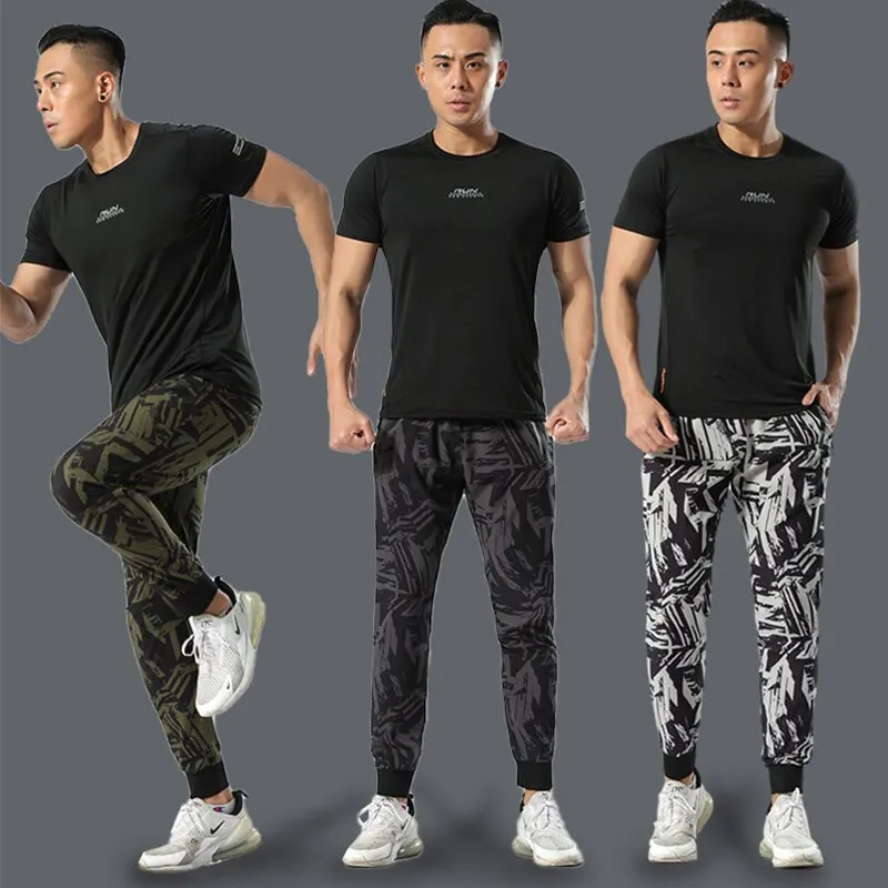 Loose Sports Casual Pants Men's Beam Foot Harem Pants Comics Printed Joggers Pants Mens Hip Hop Casual Trousers