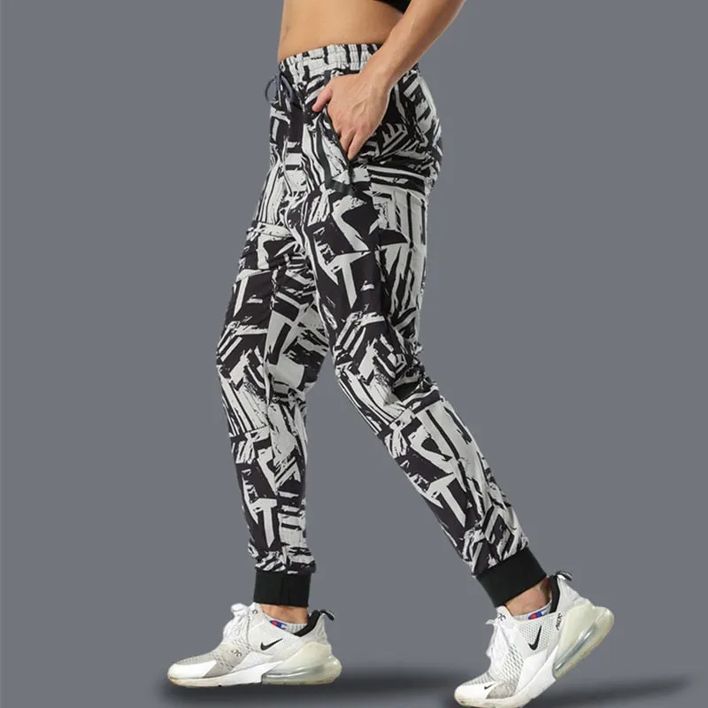 Loose Sports Casual Pants Men's Beam Foot Harem Pants Comics Printed Joggers Pants Mens Hip Hop Casual Trousers