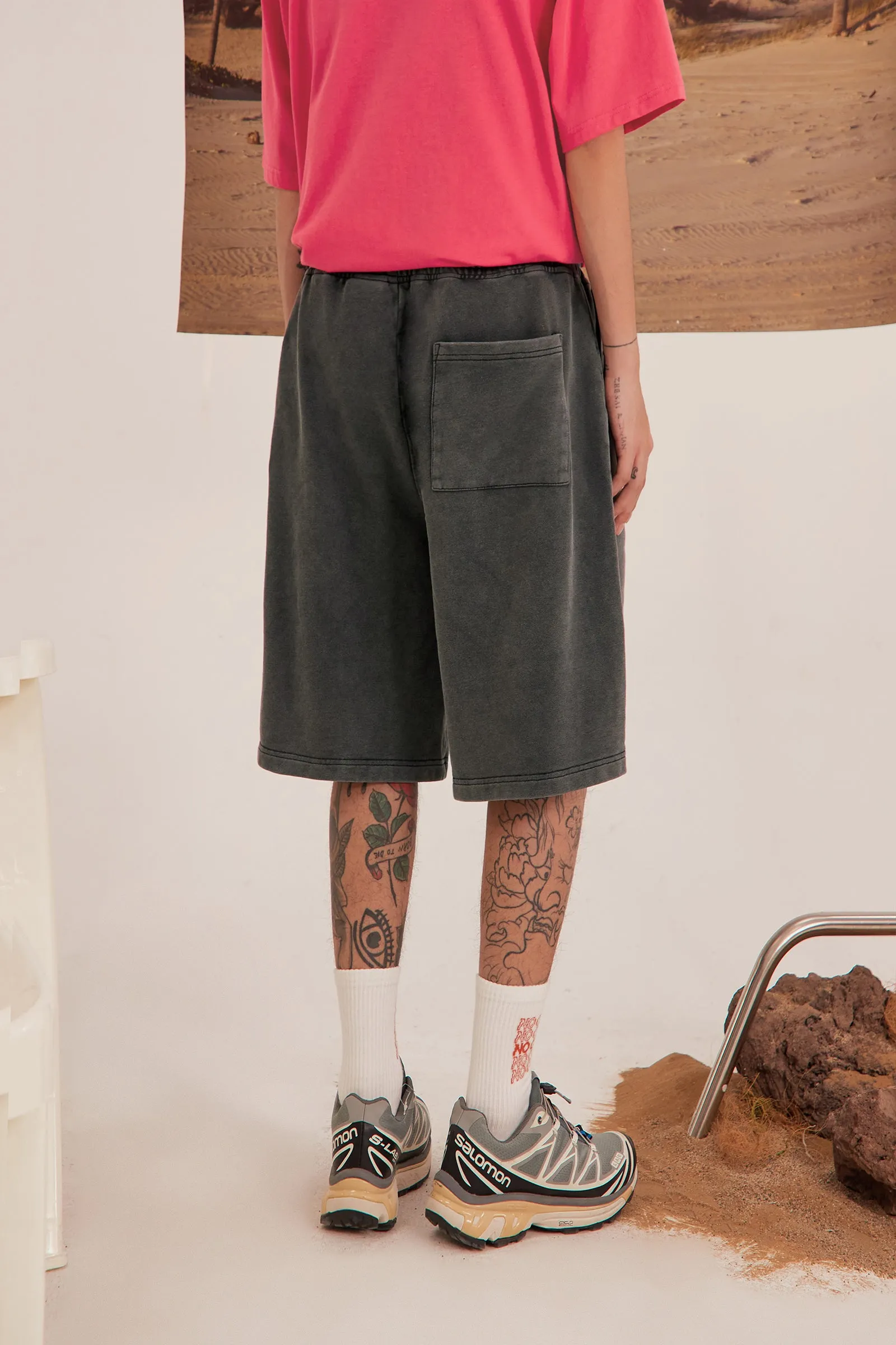 Loose Workout Bermuda Shorts