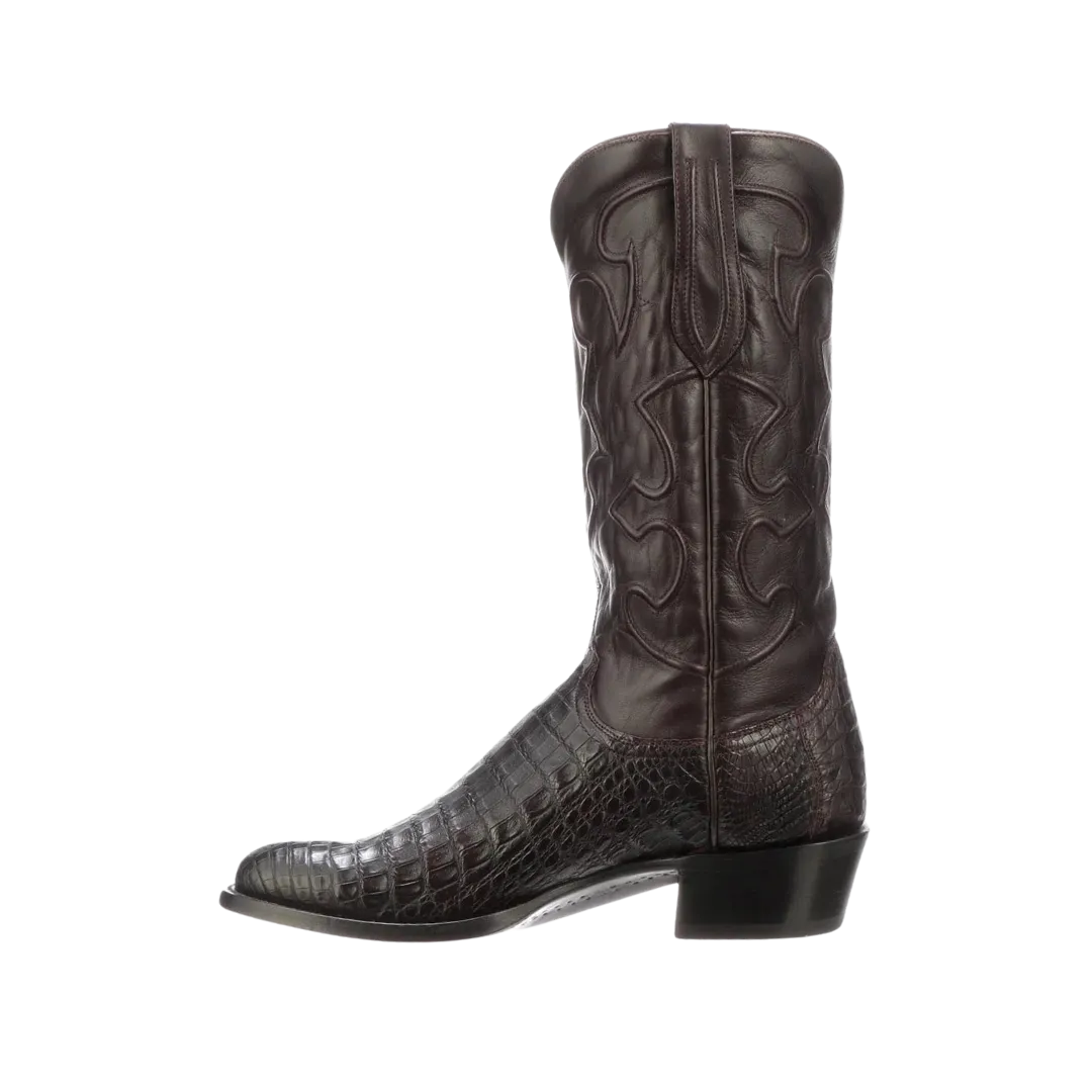 Lucchese Boot Men's  Charles Caiman Black Cherry Boot