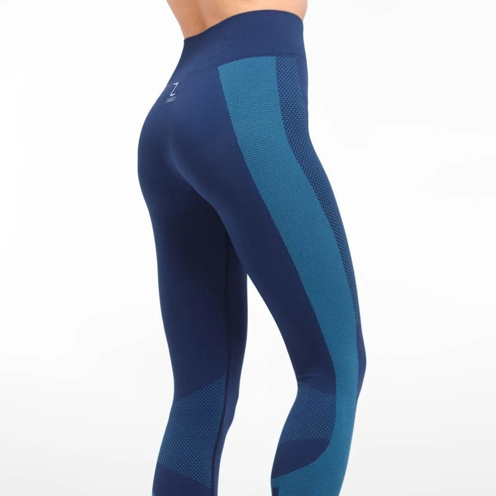 Maia Blue Seamless Leggings