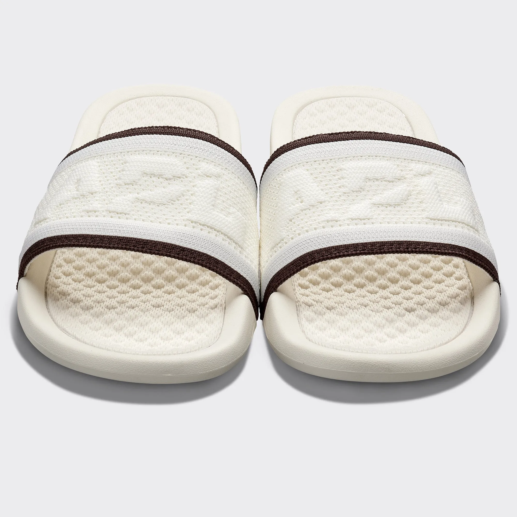 Men's Big Logo TechLoom Slide Ivory / Chocolate