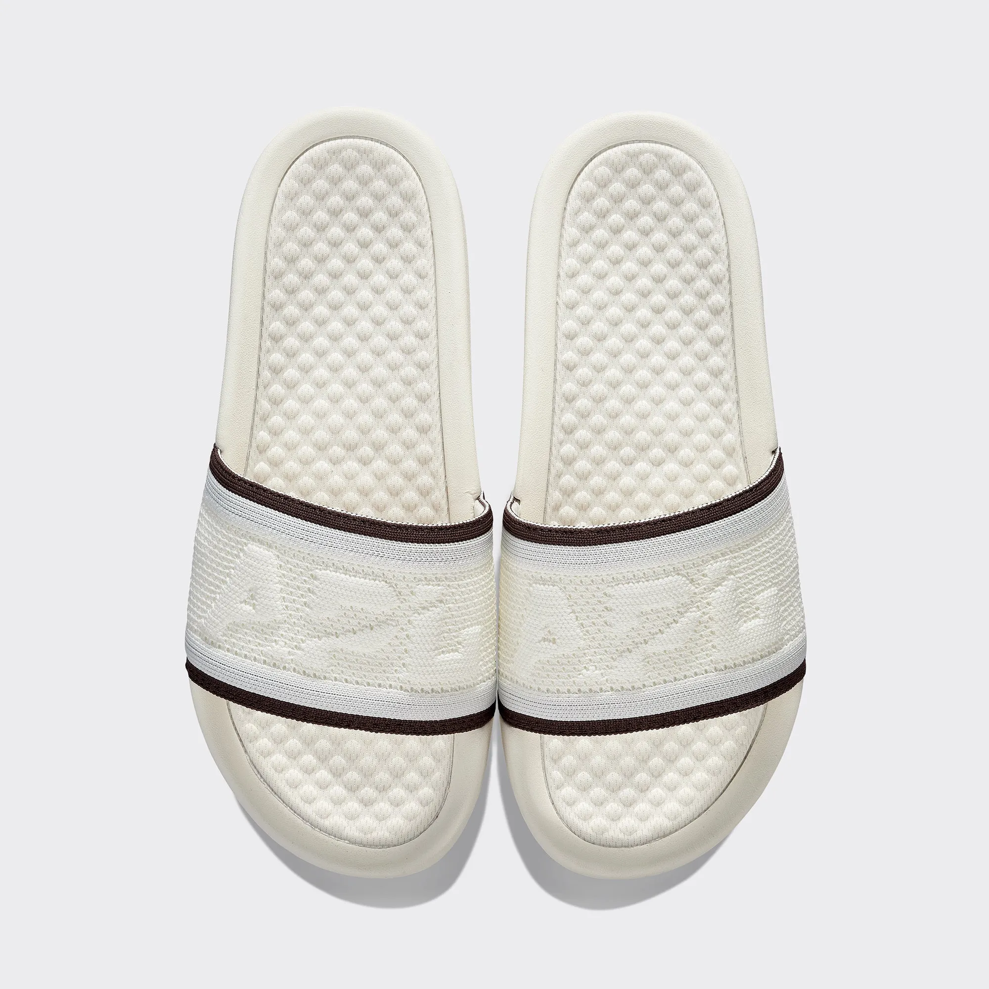 Men's Big Logo TechLoom Slide Ivory / Chocolate