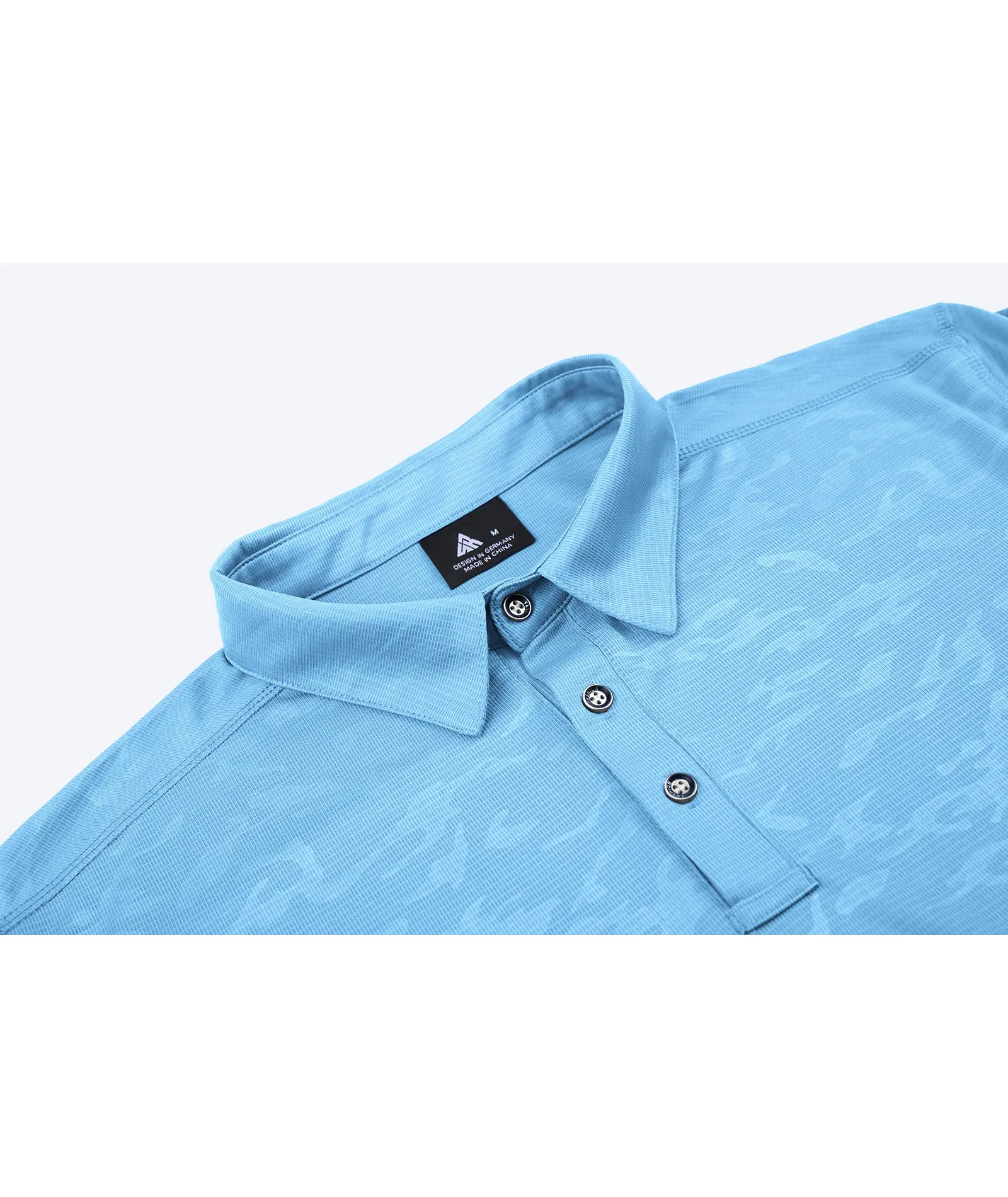 Men's Button Up Dry Fit Golf Polo Shirt-ZPK007197